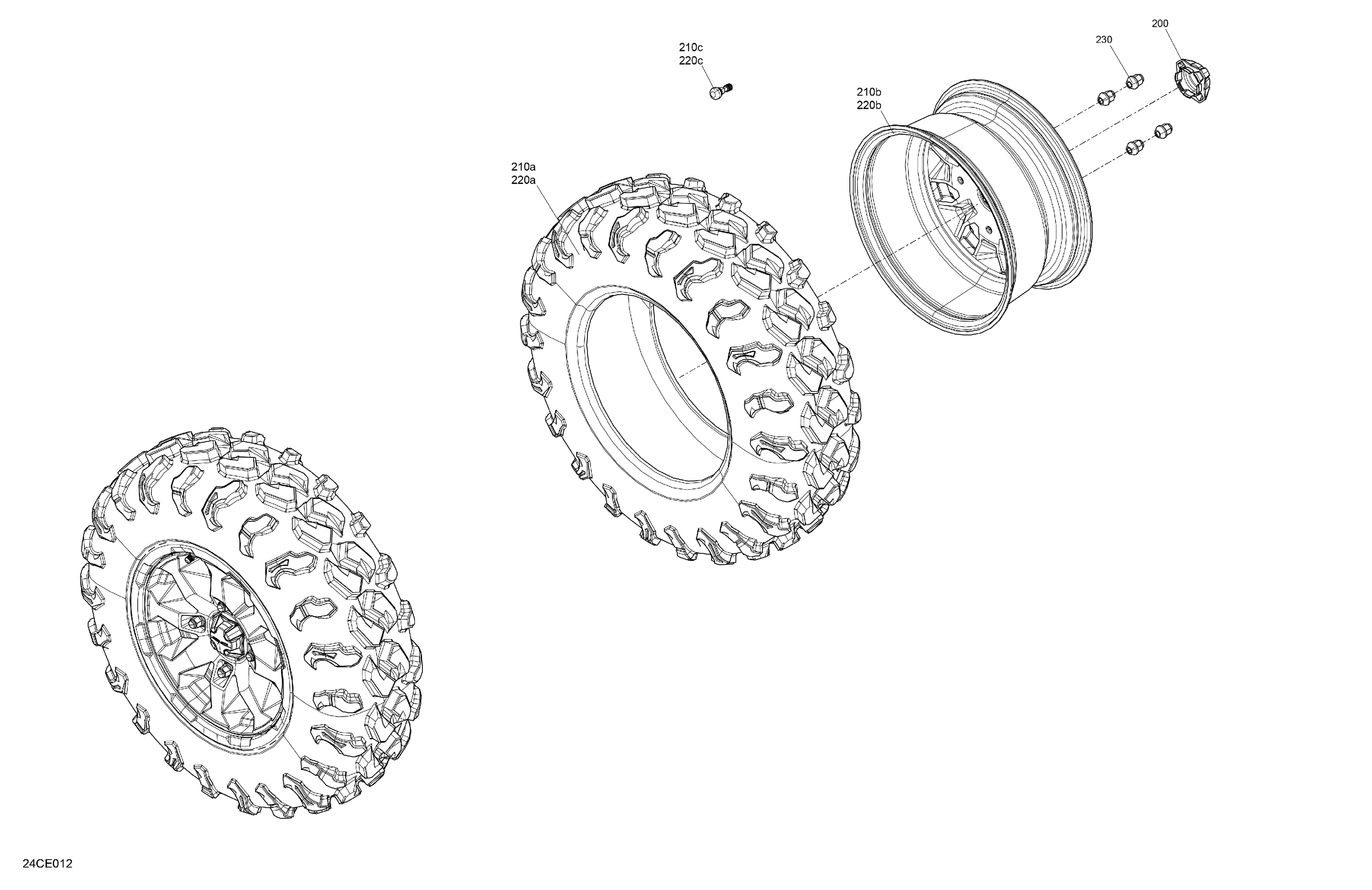 04  ENTRAINEMENT ROUES AVANT POUR TRAXTER HD10 XU HYPER ARGENT 2021