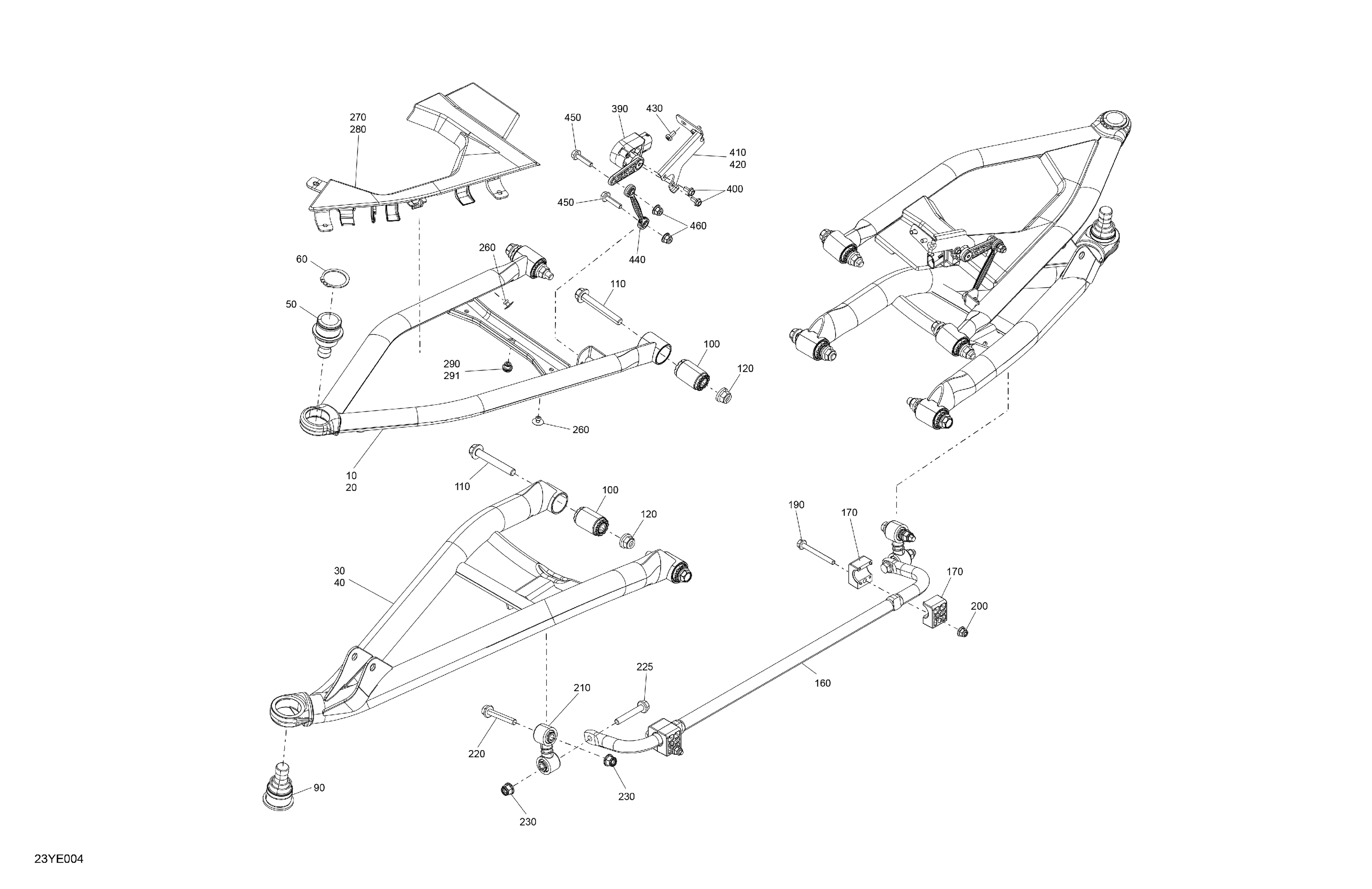 05  SUSPENSIONS AVANT POUR CANYON REDROCK SE6 MOSS GREEN SATIN 2025