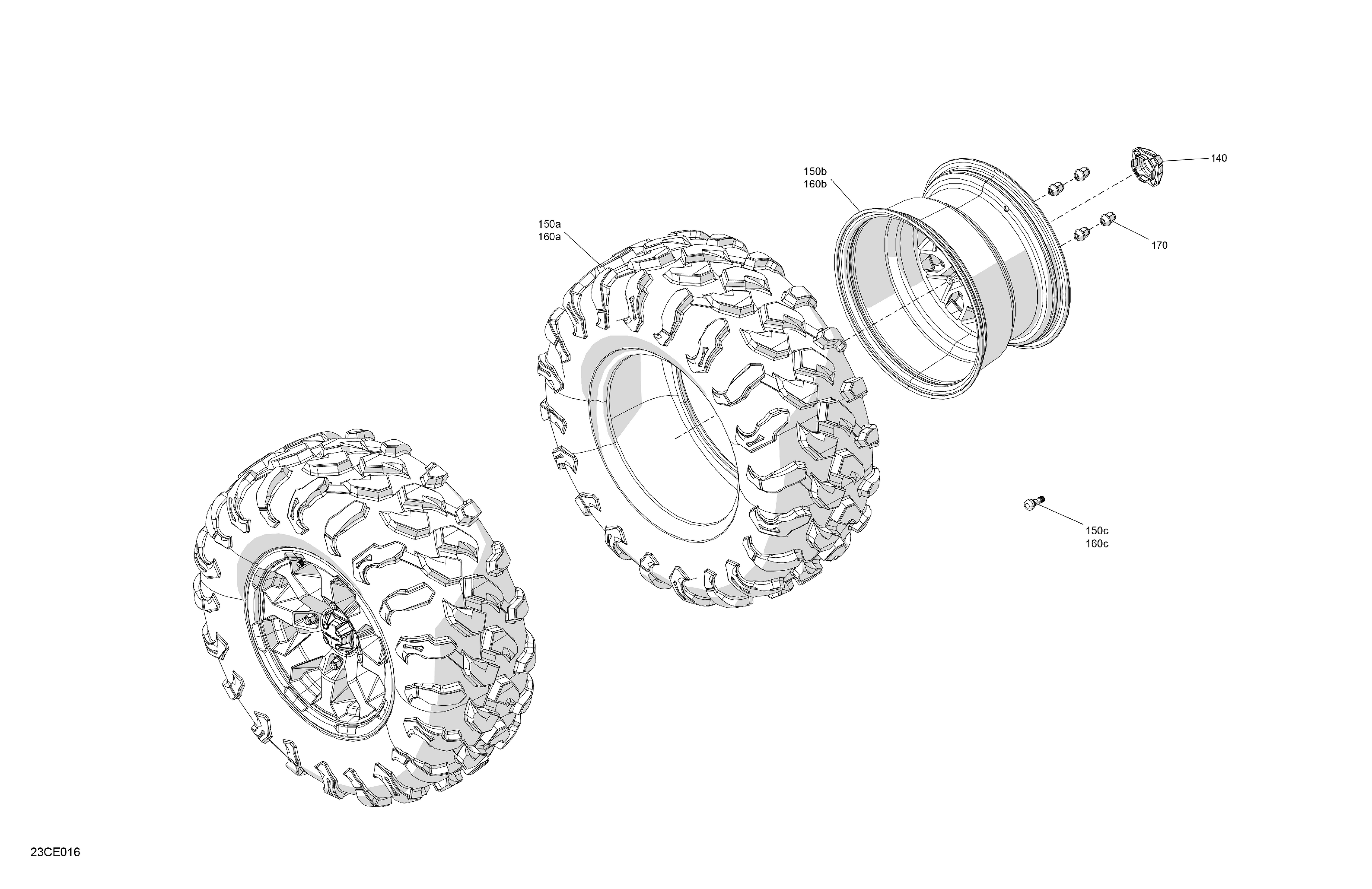 04  ENTRAINEMENT ROUES ARRIERE POUR TRAXTER HD10 XU HYPER ARGENT 2021