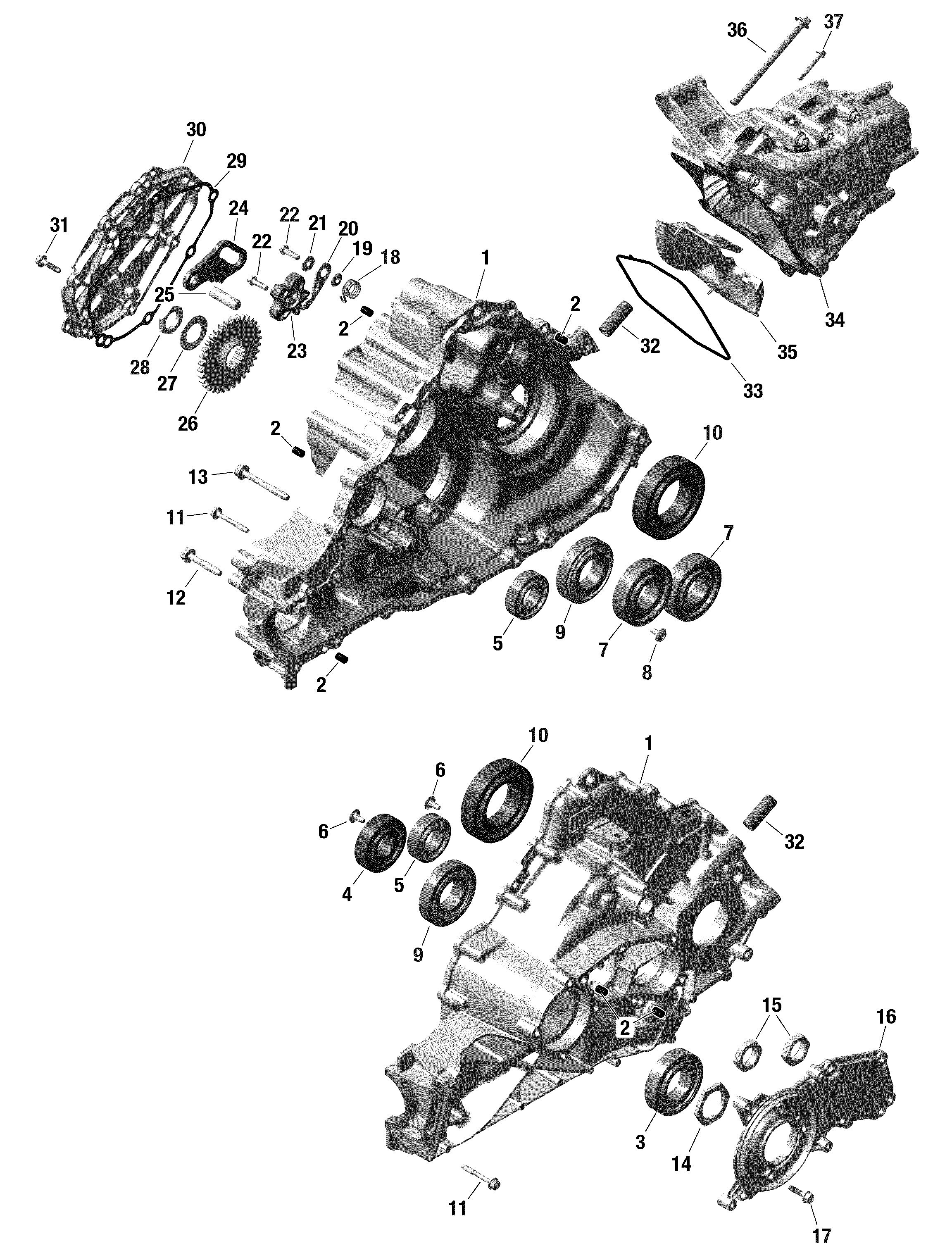 01  ROTAX BOITE DE VITESSES 1 POUR TRAXTER 6X6 HD10 6X6 DPS BREAK UP COUNTRY 2022