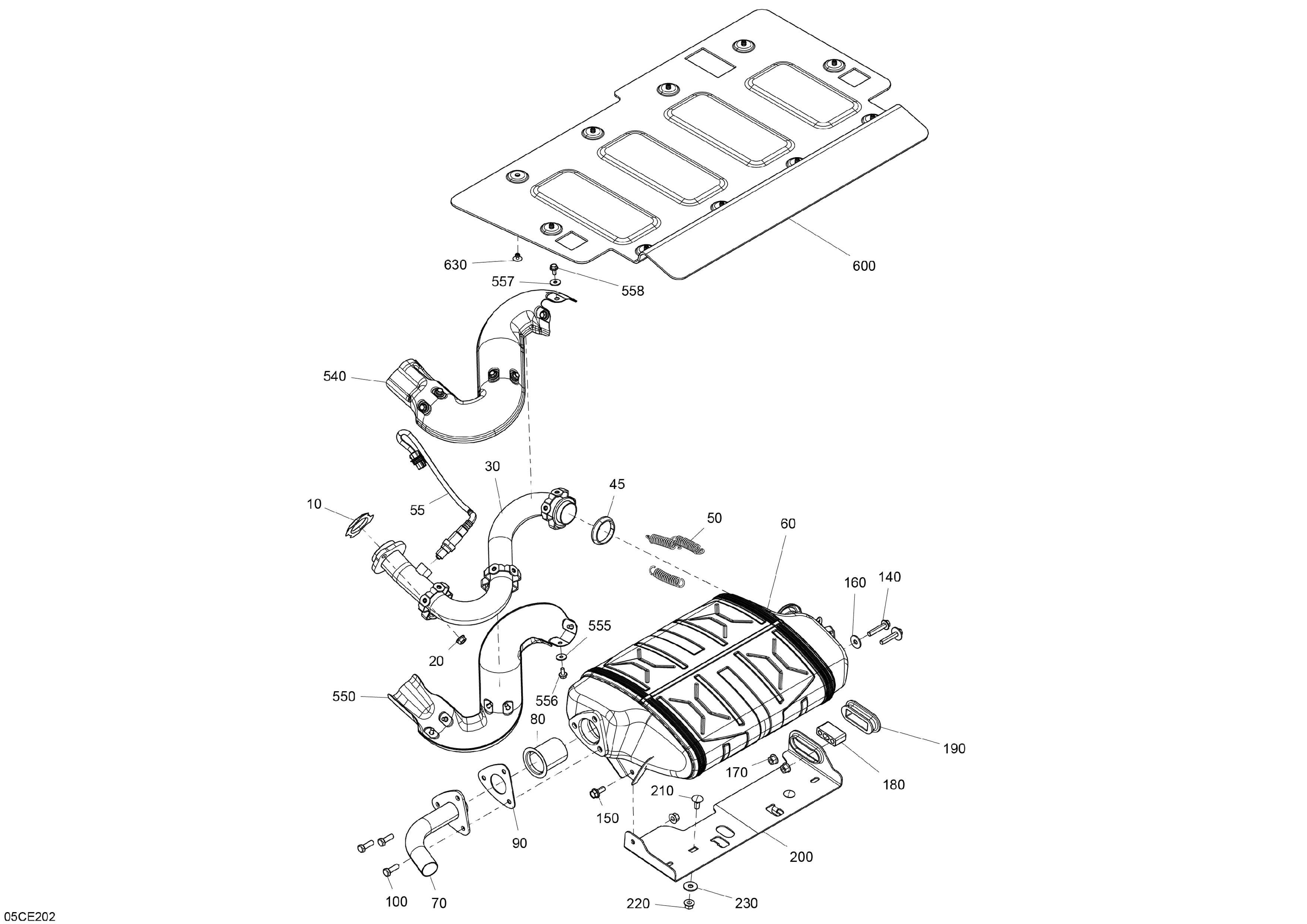 02  MOTEUR ECHAPPEMENT POUR TRAXTER HD7 BASE VERT ESCADRON 2025