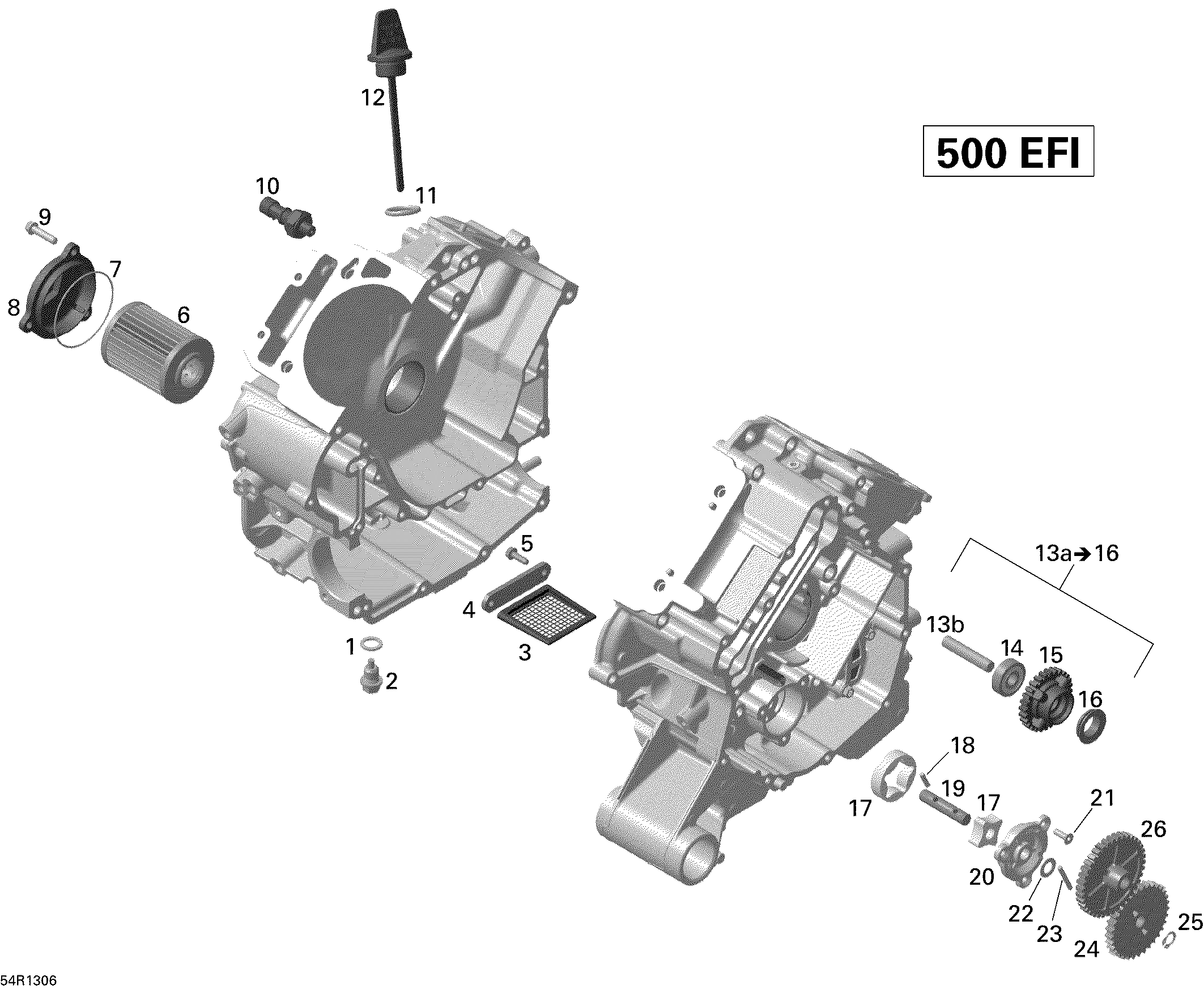 01  LUBRIFICATION DU MOTEUR POUR OUTLANDER DPS JAUNE 2013