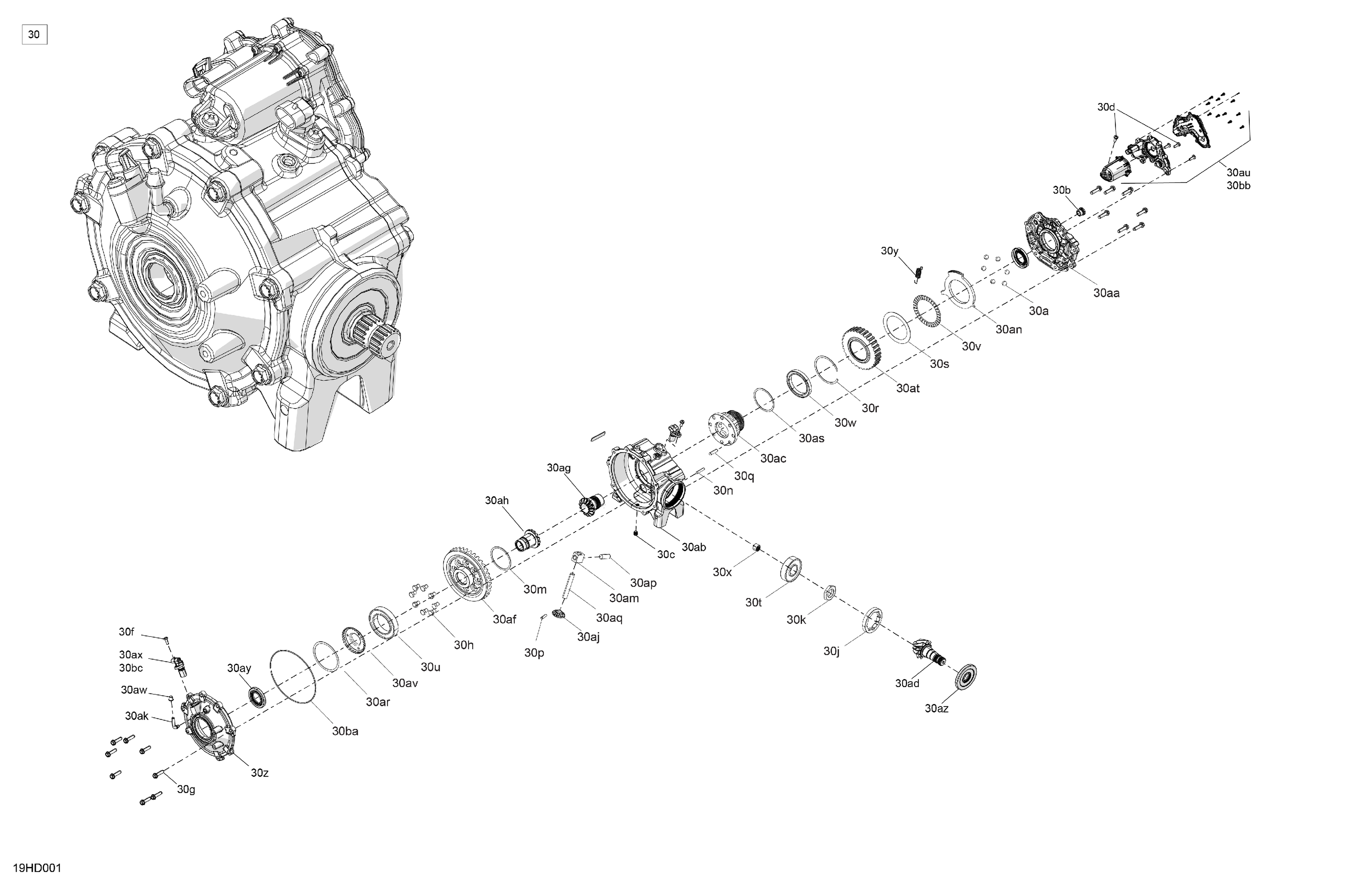 04  ENTRAINEMENT AVANT PIECES DIFFERENTIELLES POUR MAVERICK MAX TURBO RR XRS SMART SHOCK ROUGE INTENSE 2024