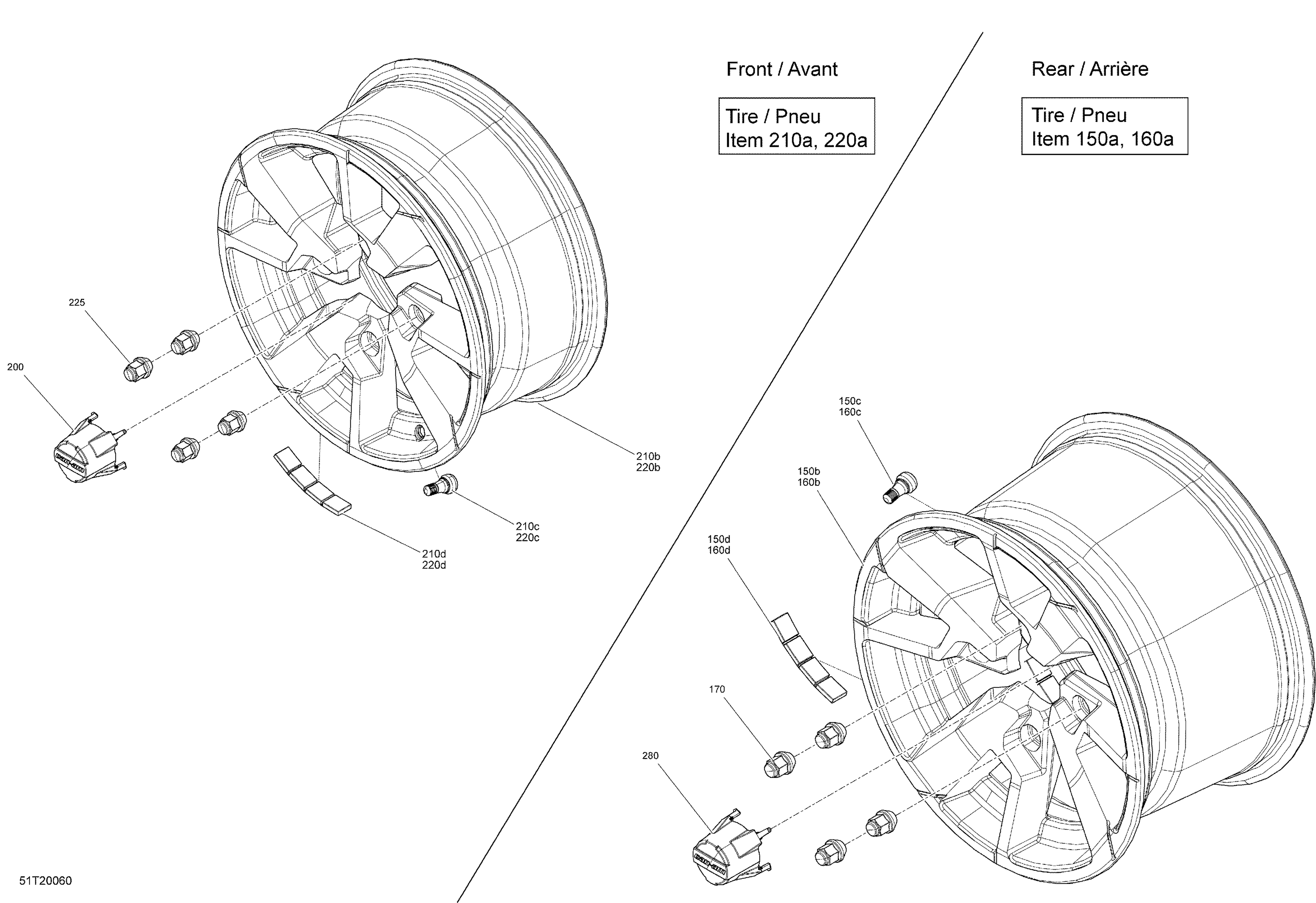 07  ROUES ET PNEUS LTD POUR OUTLANDER MAX 1000R EFI LTD VERT BOREAL 2020