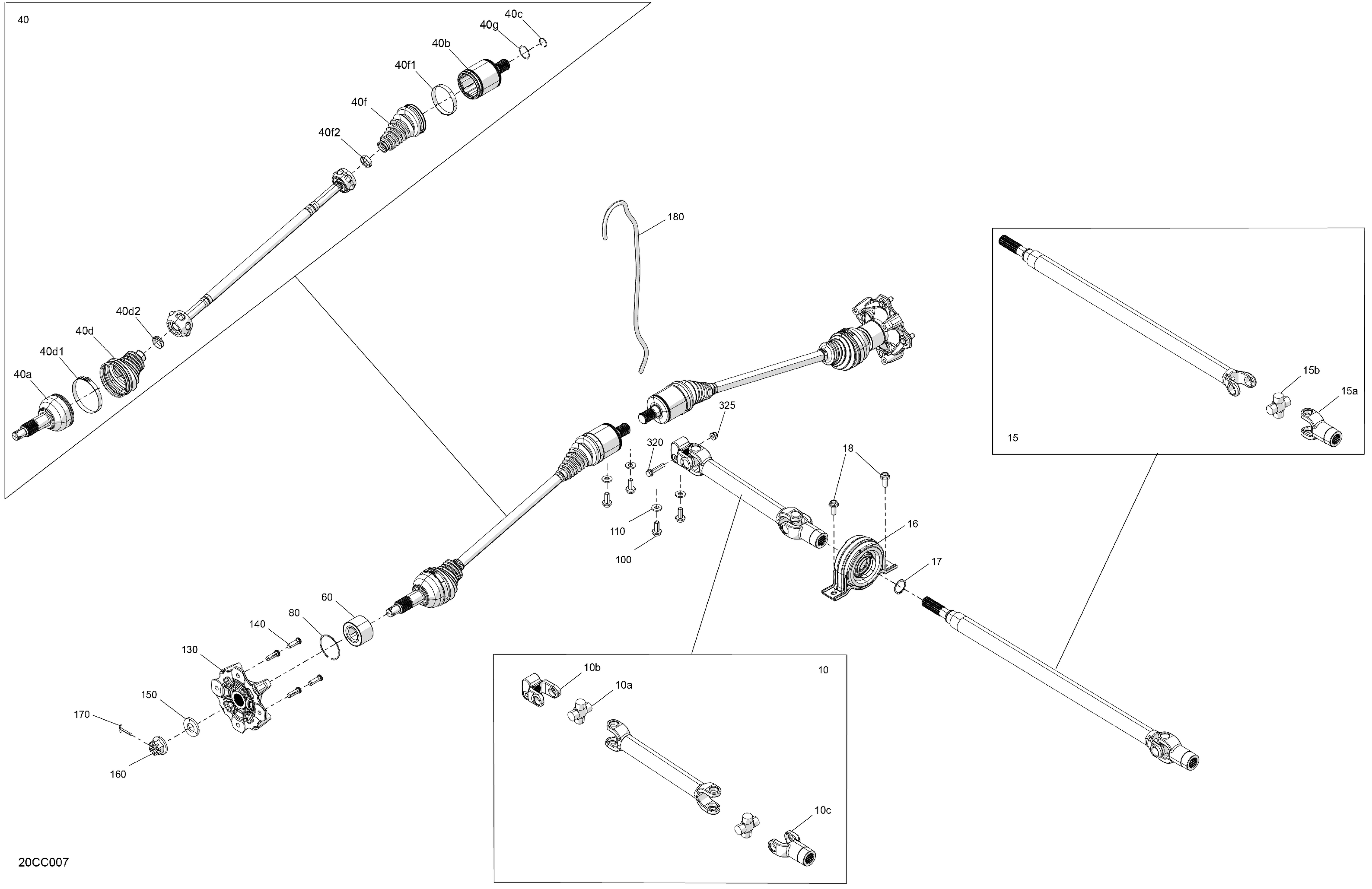 04  ENTRAINEMENT AVANT PIECES COMMUNES POUR TRAXTER HD10 XU NOIR ETERNEL EPANO 2023