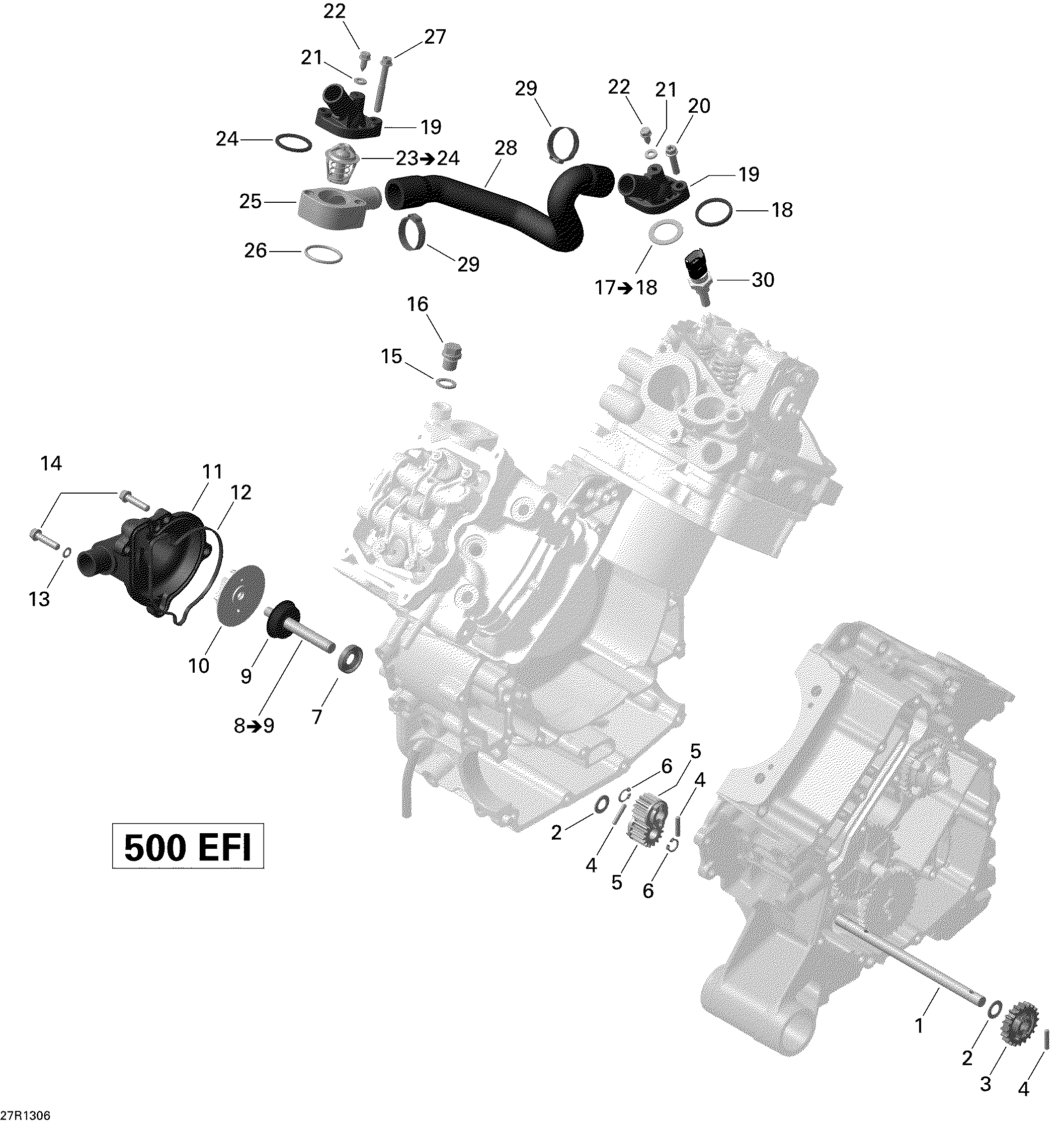 01  REFROIDISSEMENT MOTEUR POUR COMMANDER STD ROUGE 2013