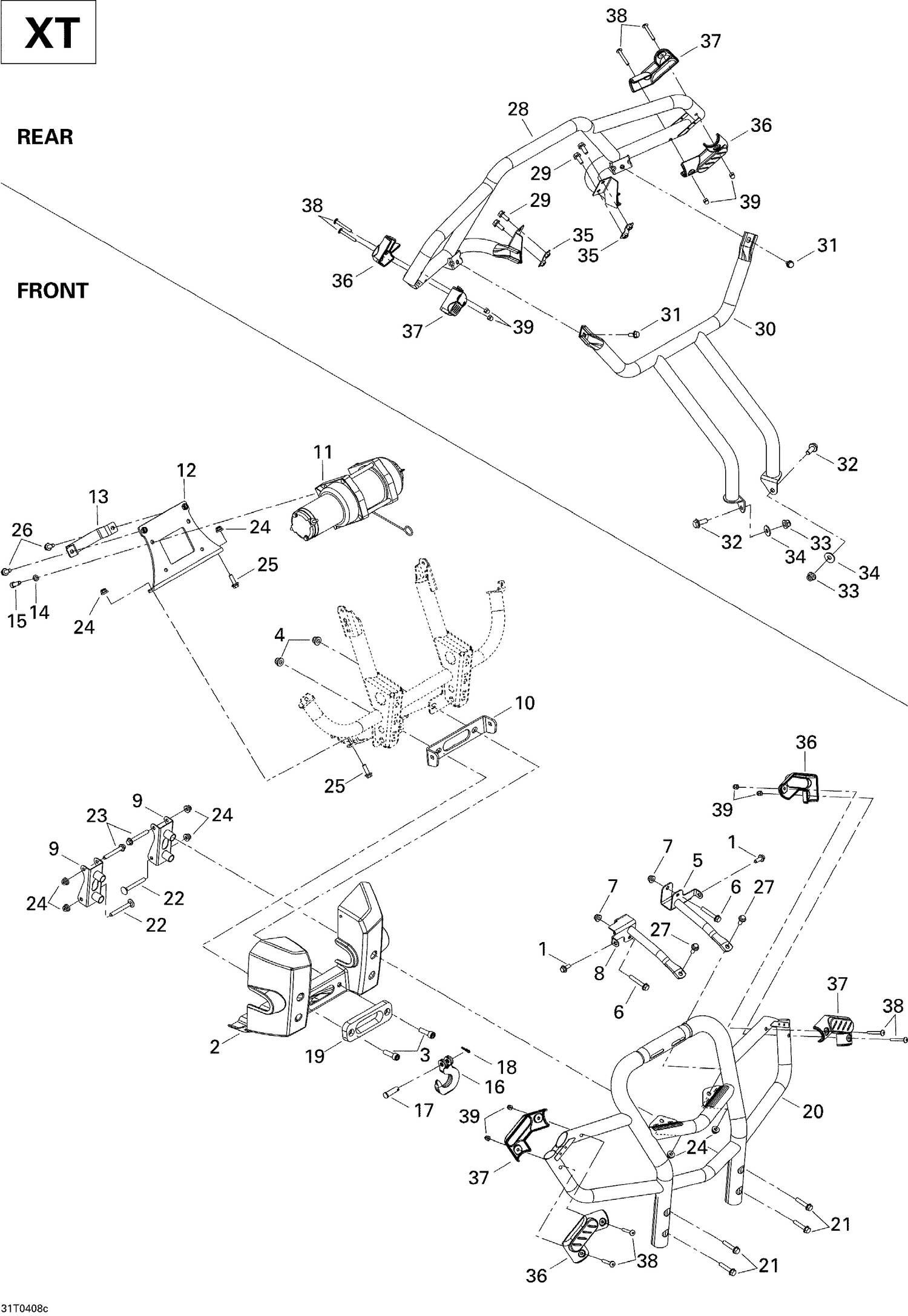 09 CARROSSERIE XT POUR OUTLANDER MAX 400 2004