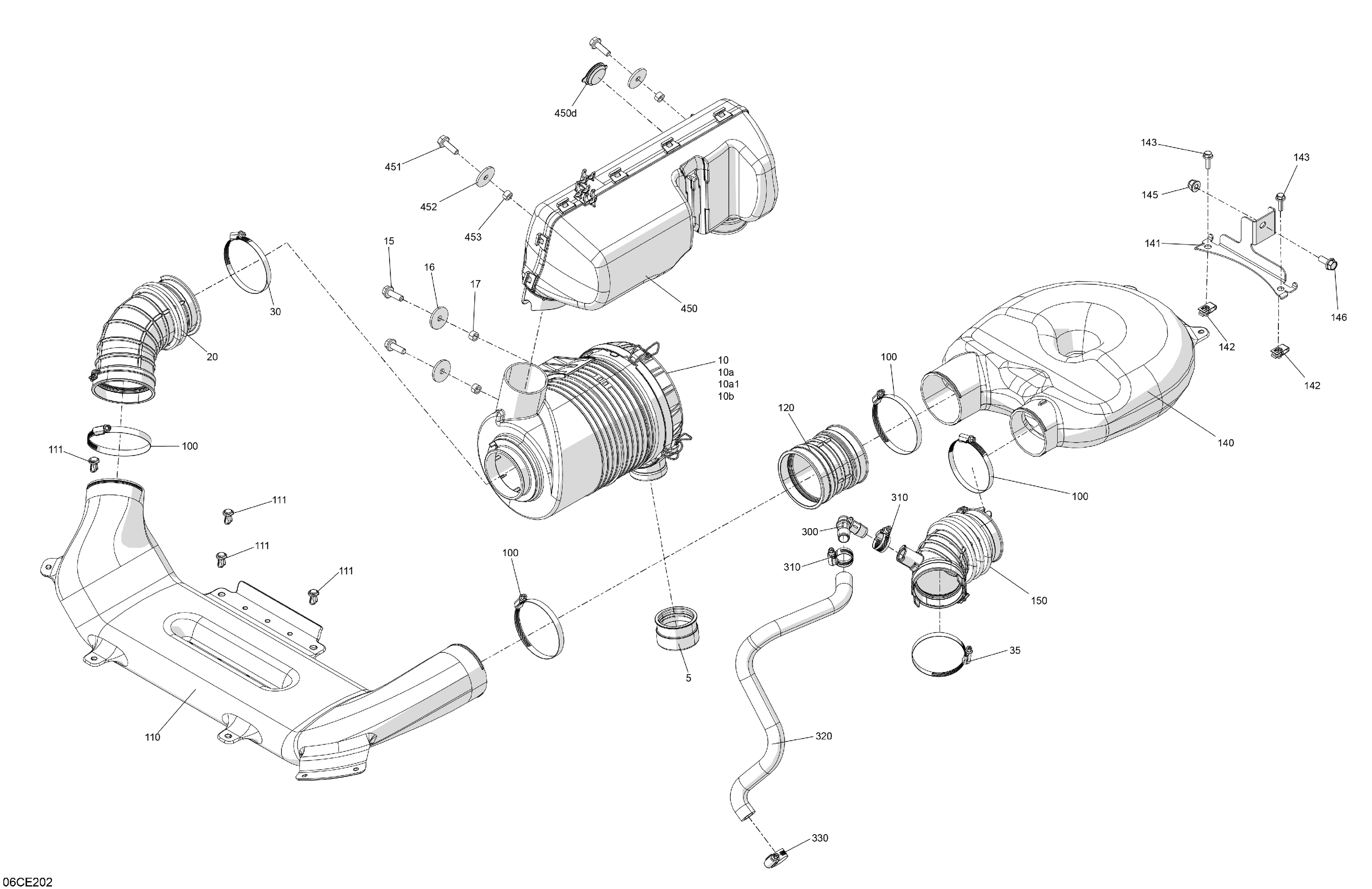 02  MOTEUR ADMISSION DAIR POUR TRAXTER PRO HD10 DPS VERT TUNDRA 2024