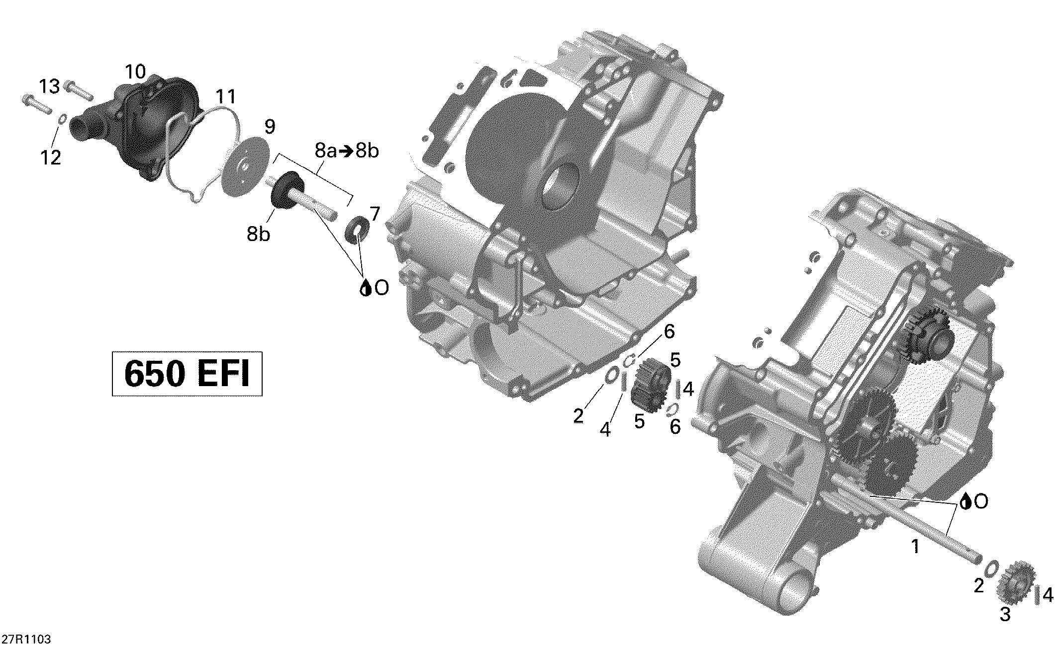 01  REFROIDISSEMENT MOTEUR POUR OUTLANDER MAX STD ROUGE 2011