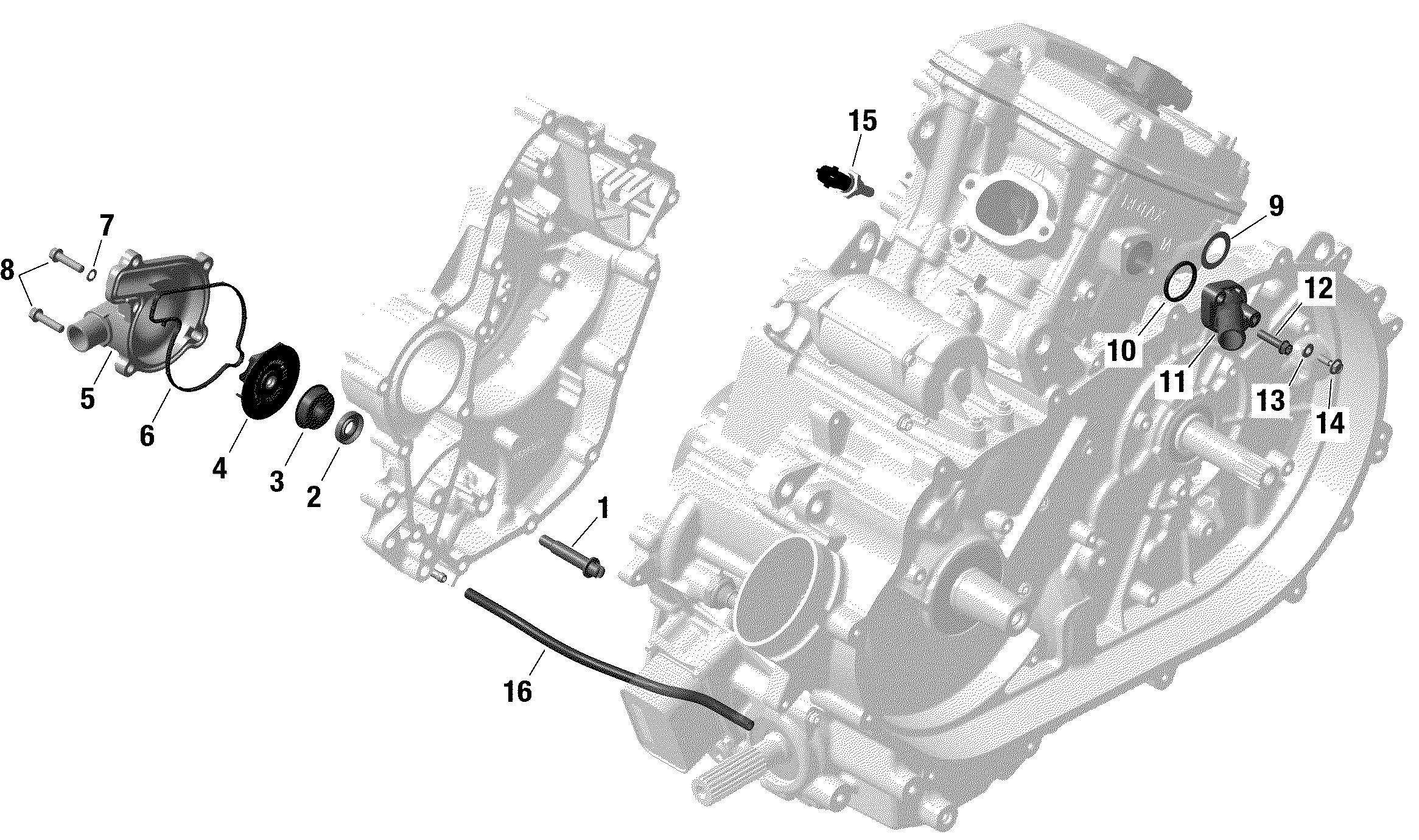 01  ROTAX REFROIDISSEMENT MOTEUR POUR MAVERICK TRAIL 700 BASE ROUGE CAN AM EPANO 2022