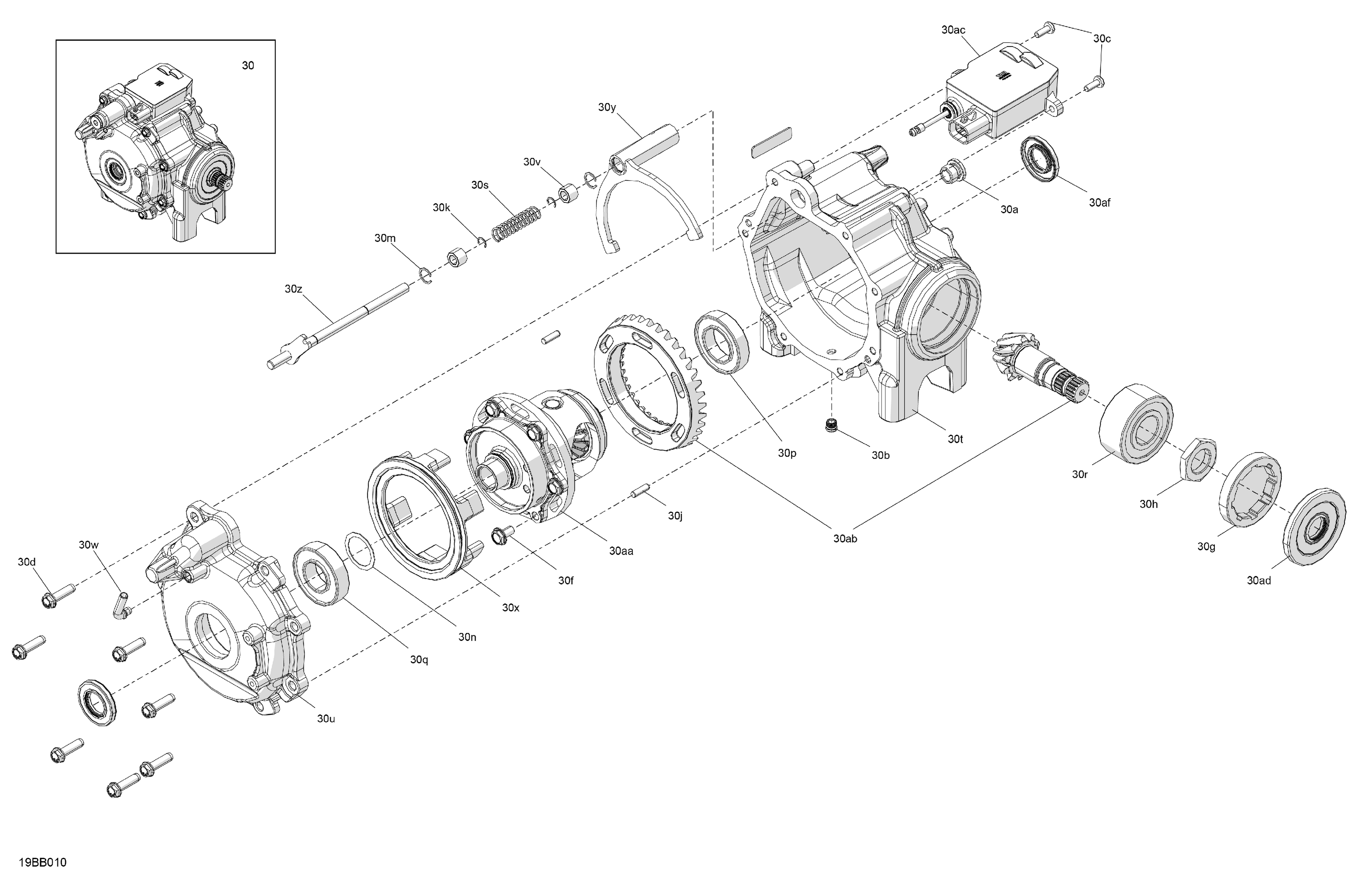 04  ENTRAINEMENT AVANT PIECES DIFFERENTIELLES POUR MAVERICK TRAIL 700 BASE ROUGE CAN AM EPANO 2022