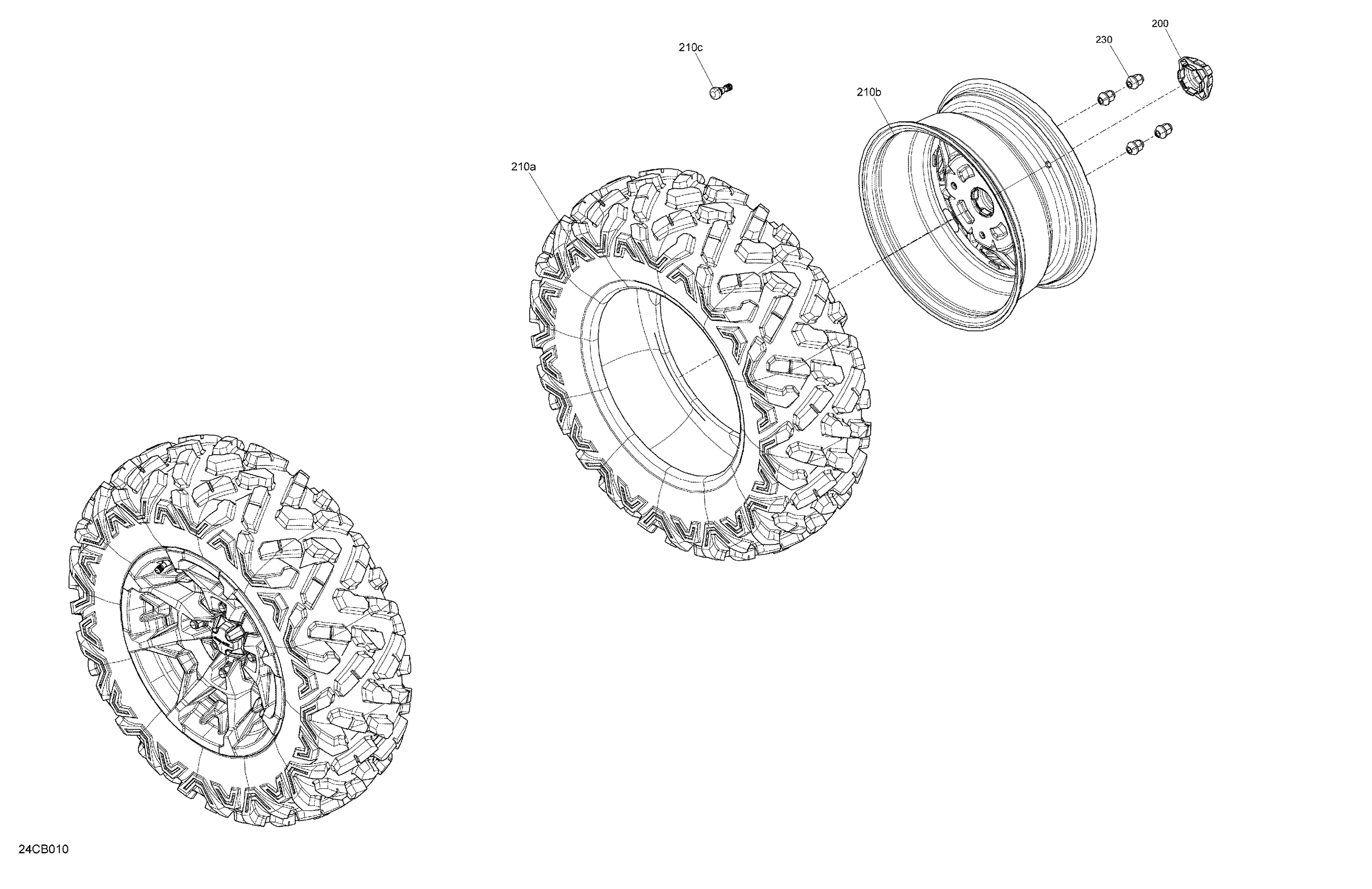 04  ENTRAINEMENT ROUES AVANTS POUR TRAXTER 6X6 HD10 6X6 DPS BREAK UP COUNTRY 2022