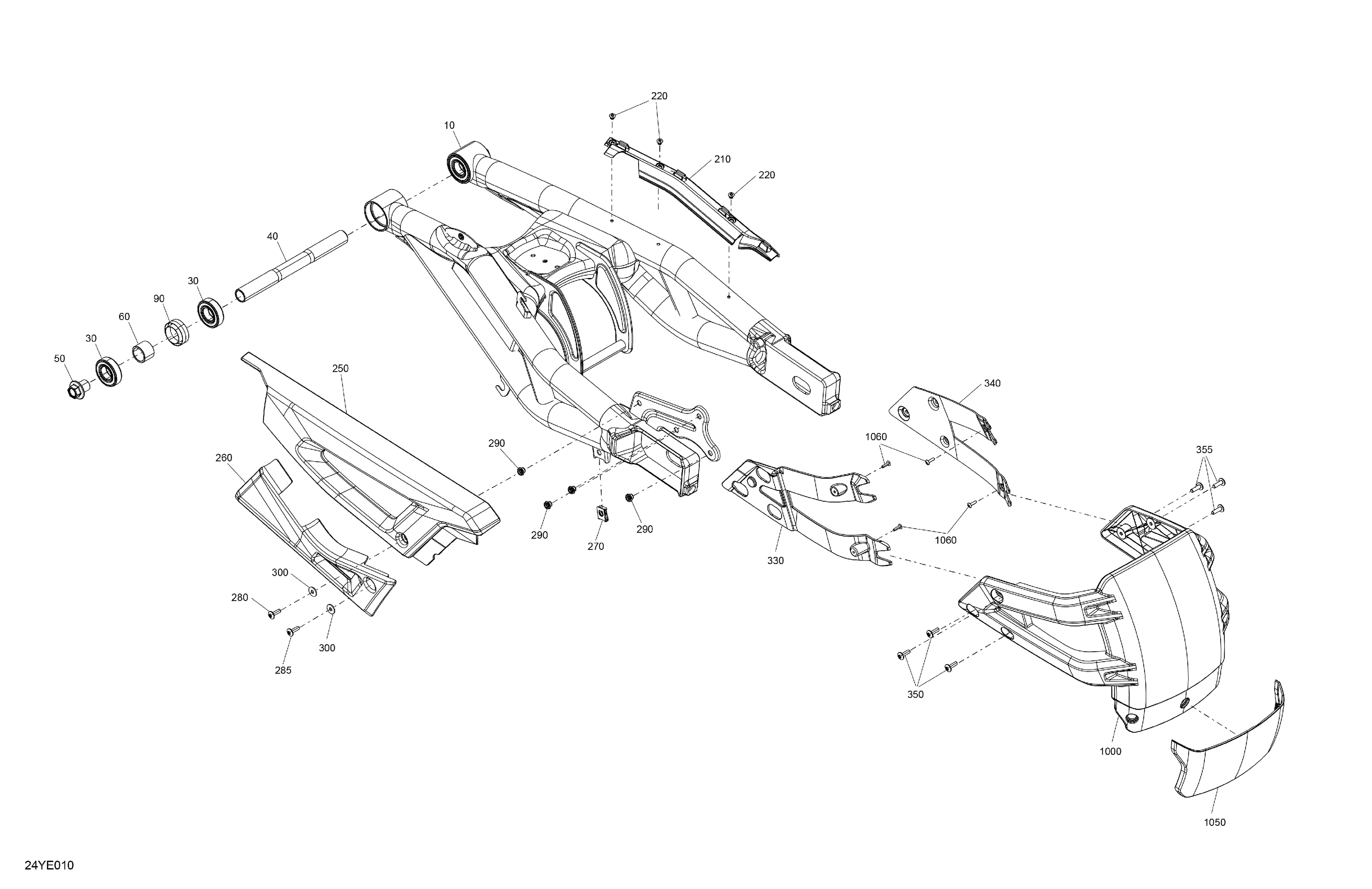 05  SUSPENSIONS ARRIERE POUR CANYON REDROCK SE6 MOSS GREEN SATIN 2025