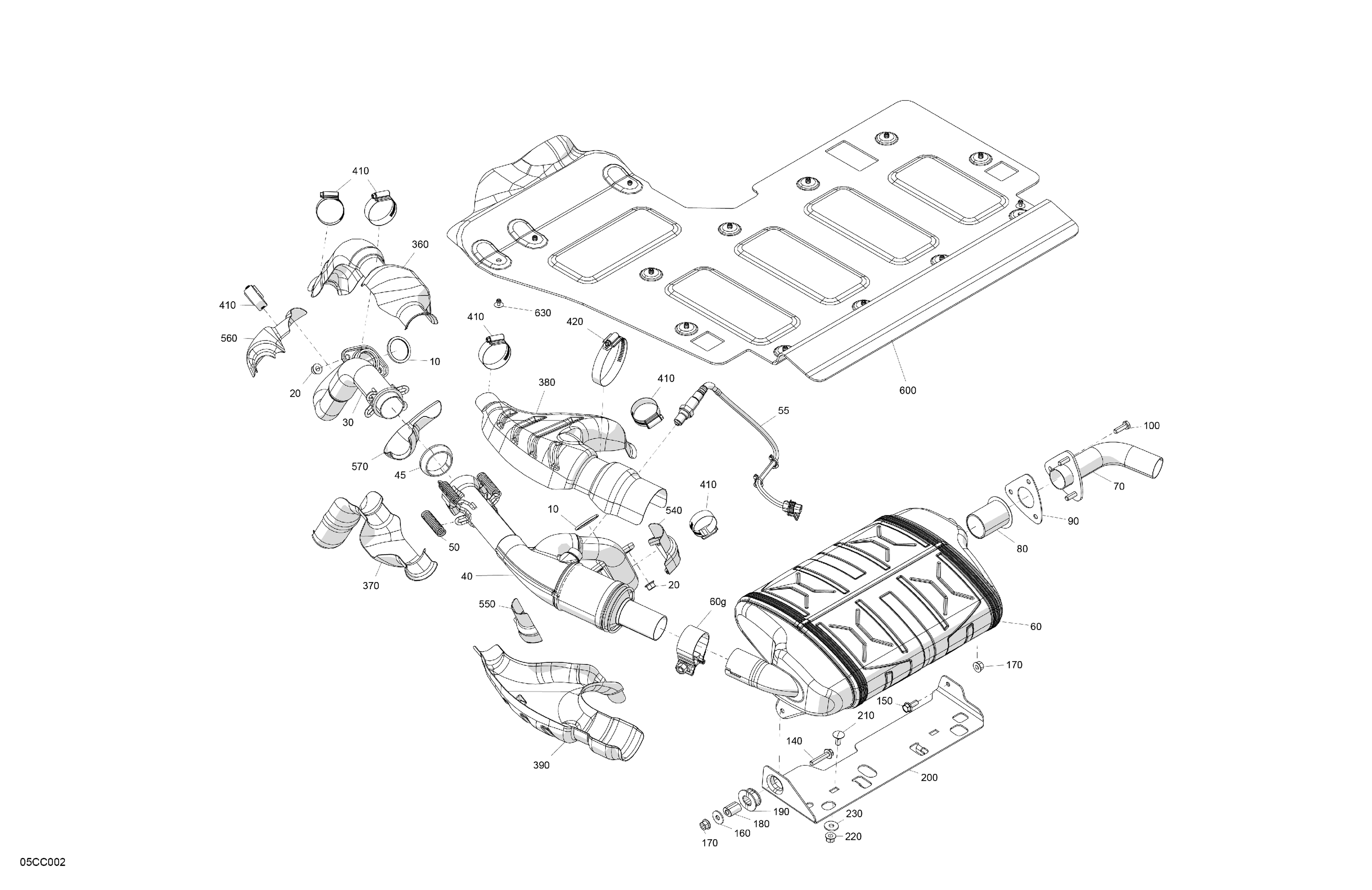 02  MOTEUR ECHAPPEMENT POUR TRAXTER HD10 6X6 DPS VERT TUNDRA EPANO 2023