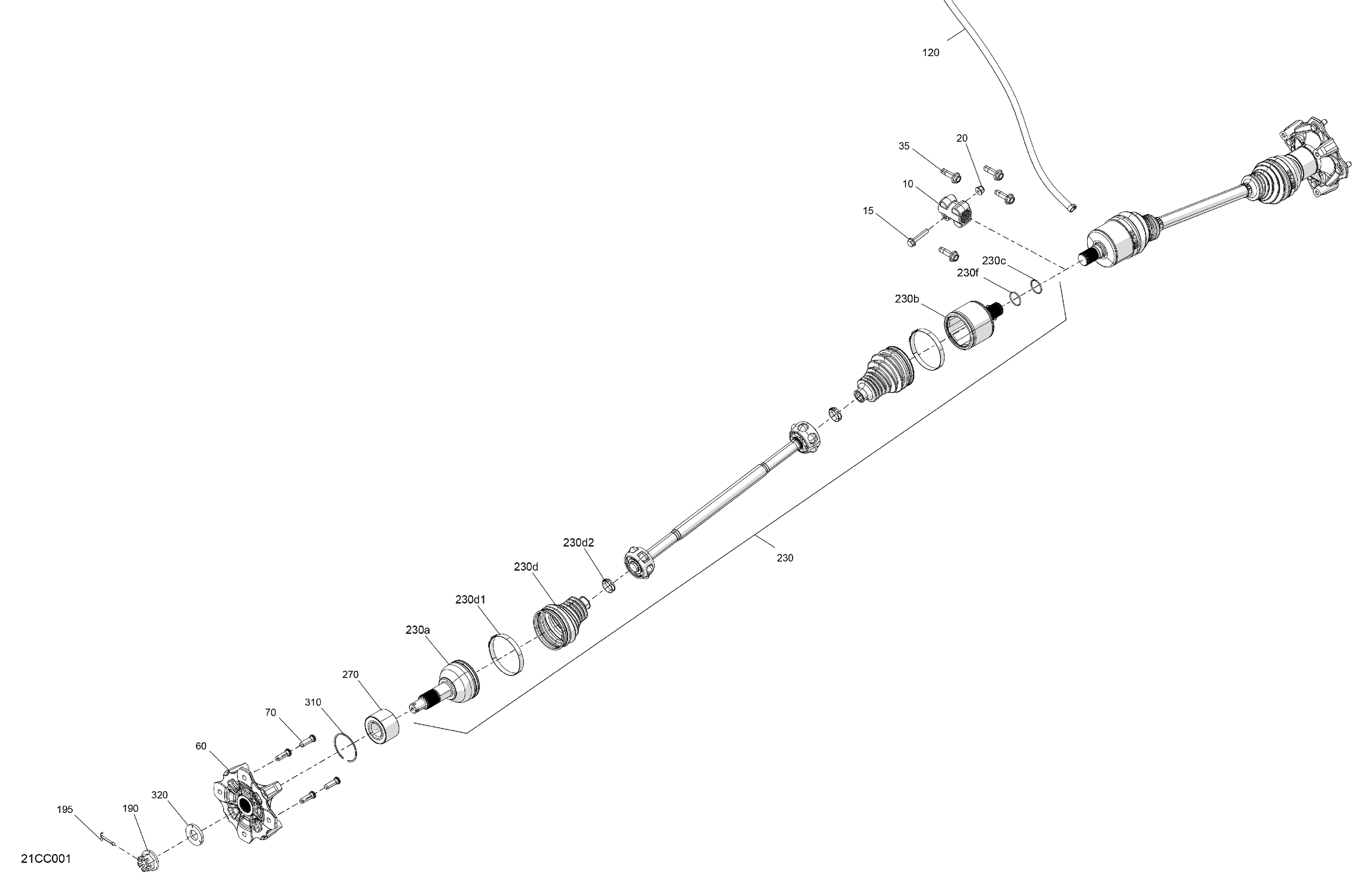 04  ENTRAINEMENT ARRIERE PIECES COMMUNES POUR TRAXTER HD7 BASE VERT TUNDRA EPANO 2023