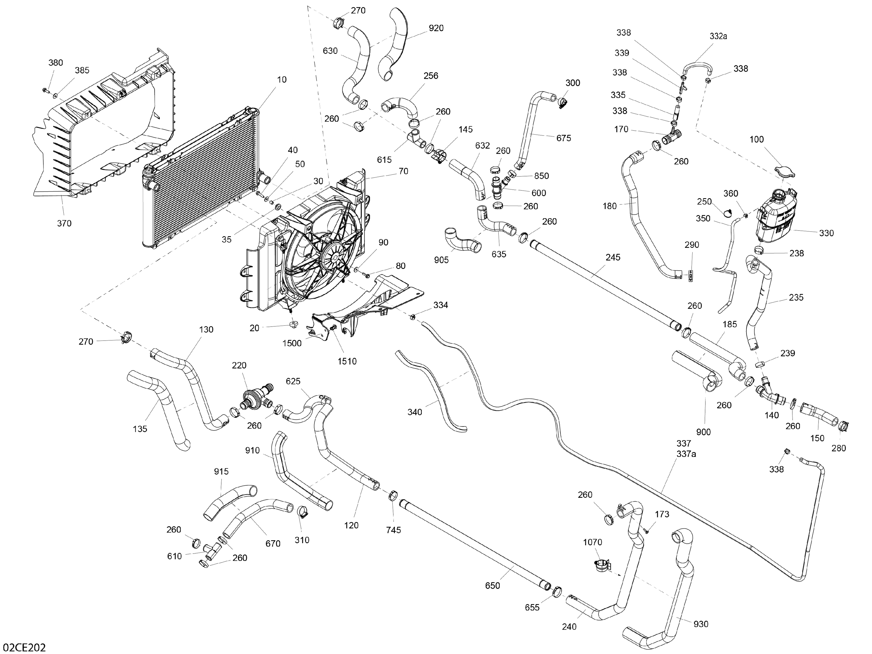 02  MOTEUR REFROIDISSEMENT POUR TRAXTER HD7 XU VERT ESCADRON 2025