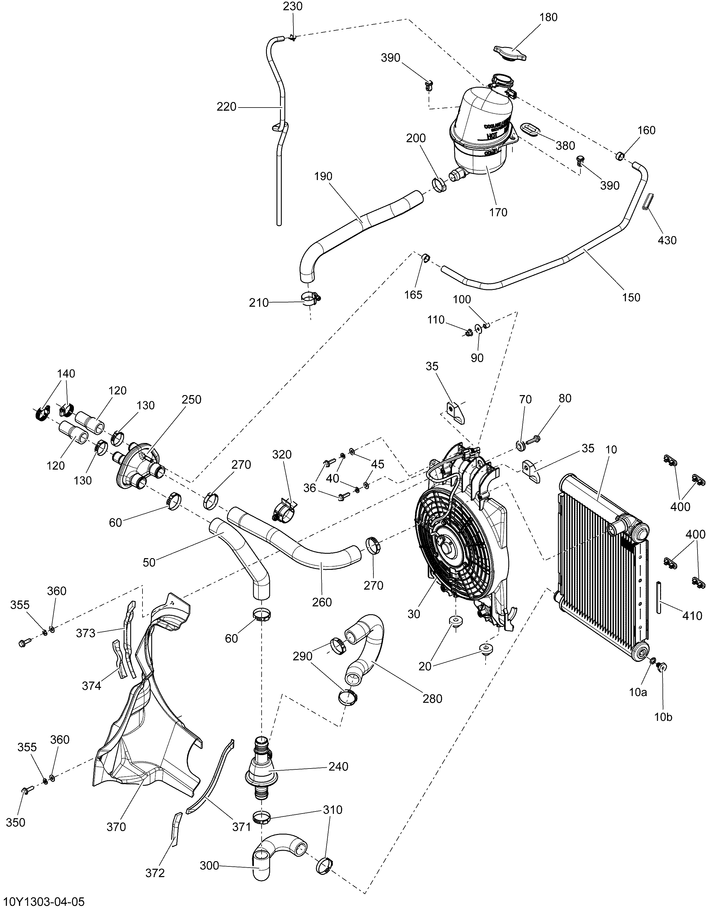 01  SYSTEME REFROIDISSEMENT POUR SPYDER RS S SE5 GREEN 2013