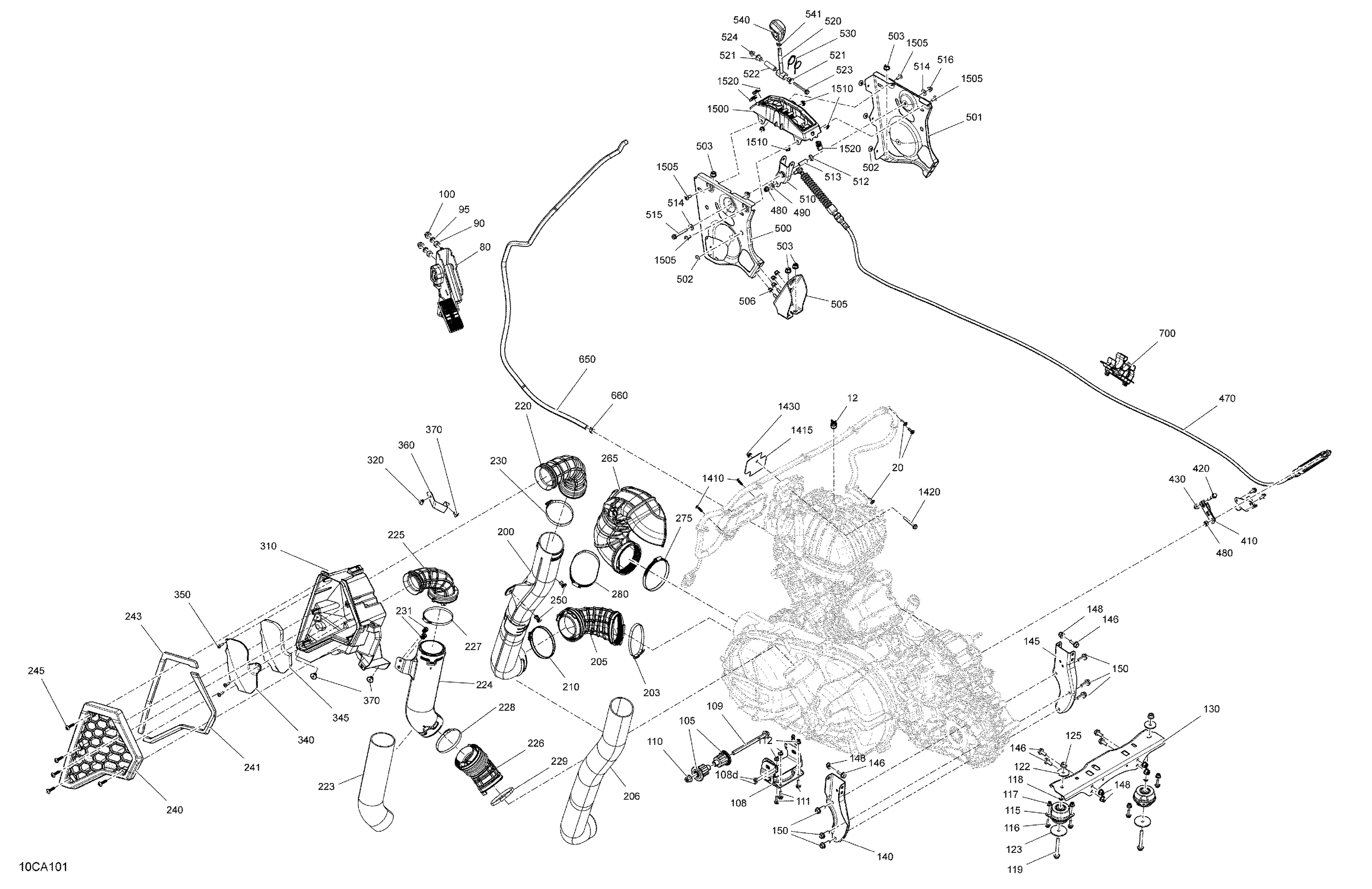 02  MOTEUR SYSTEME POUR COMMANDER 1000R DPS VERT TUNDRA 2021