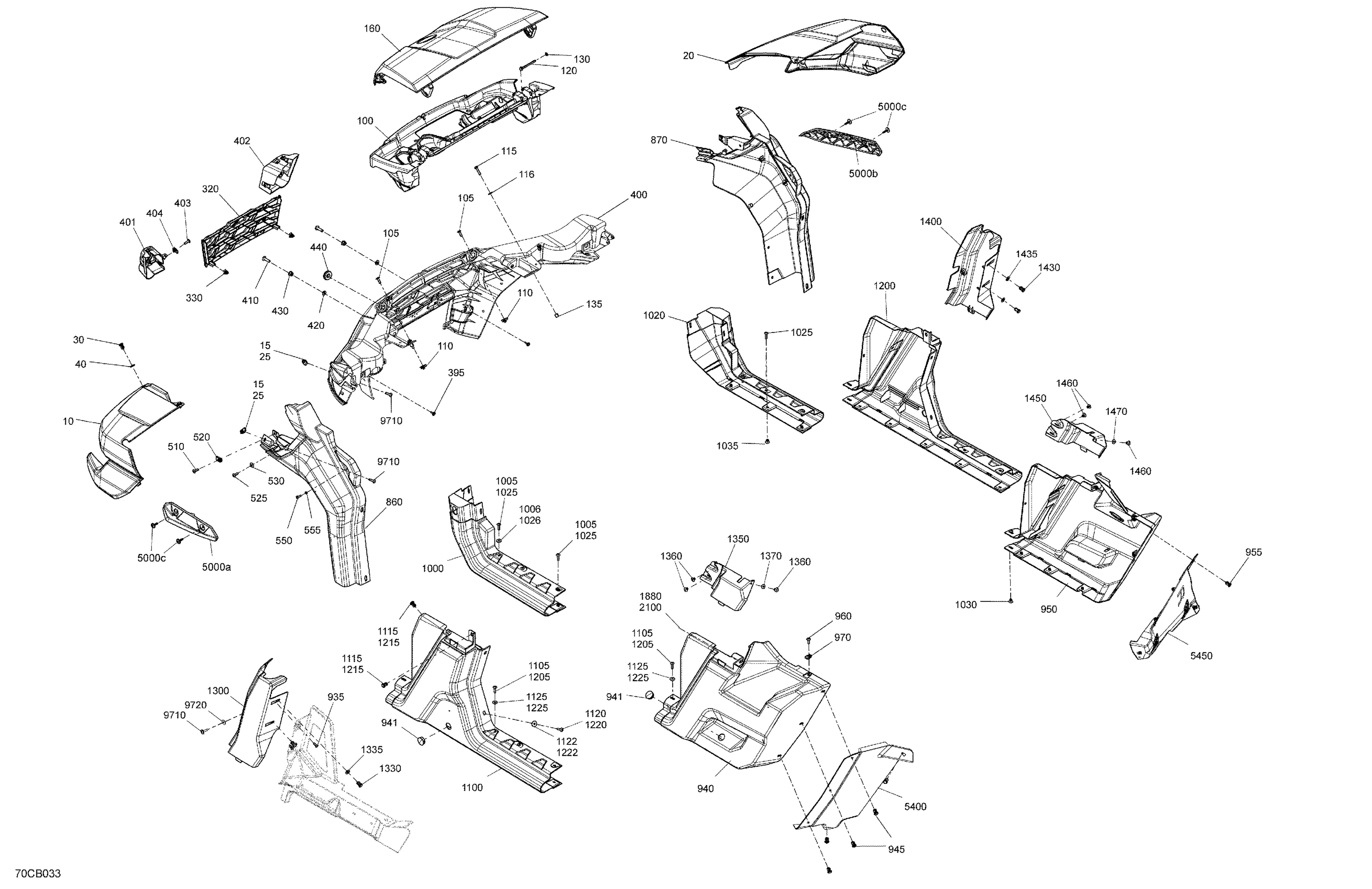 07  CARROSSERIE SYSTEME AVEC ABS POUR TRAXTER PRO HD10 DPS NOIR ETERNEL METALLIQUE ABS 2022