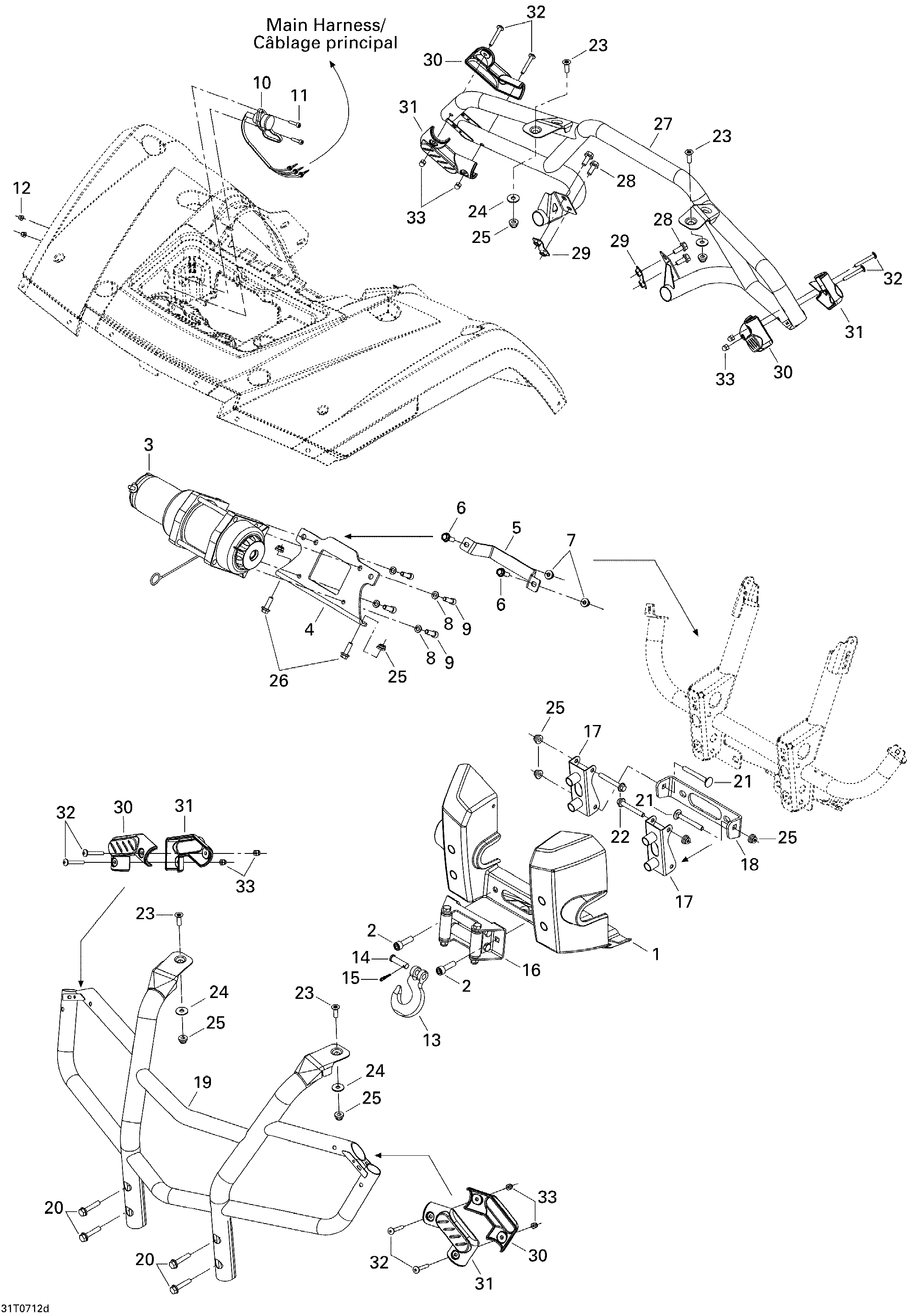 09  CARROSSERIE ET ACCESSOIRES 4 POUR OUTLANDER MAX LTD 800 GRIS ACIER 2007