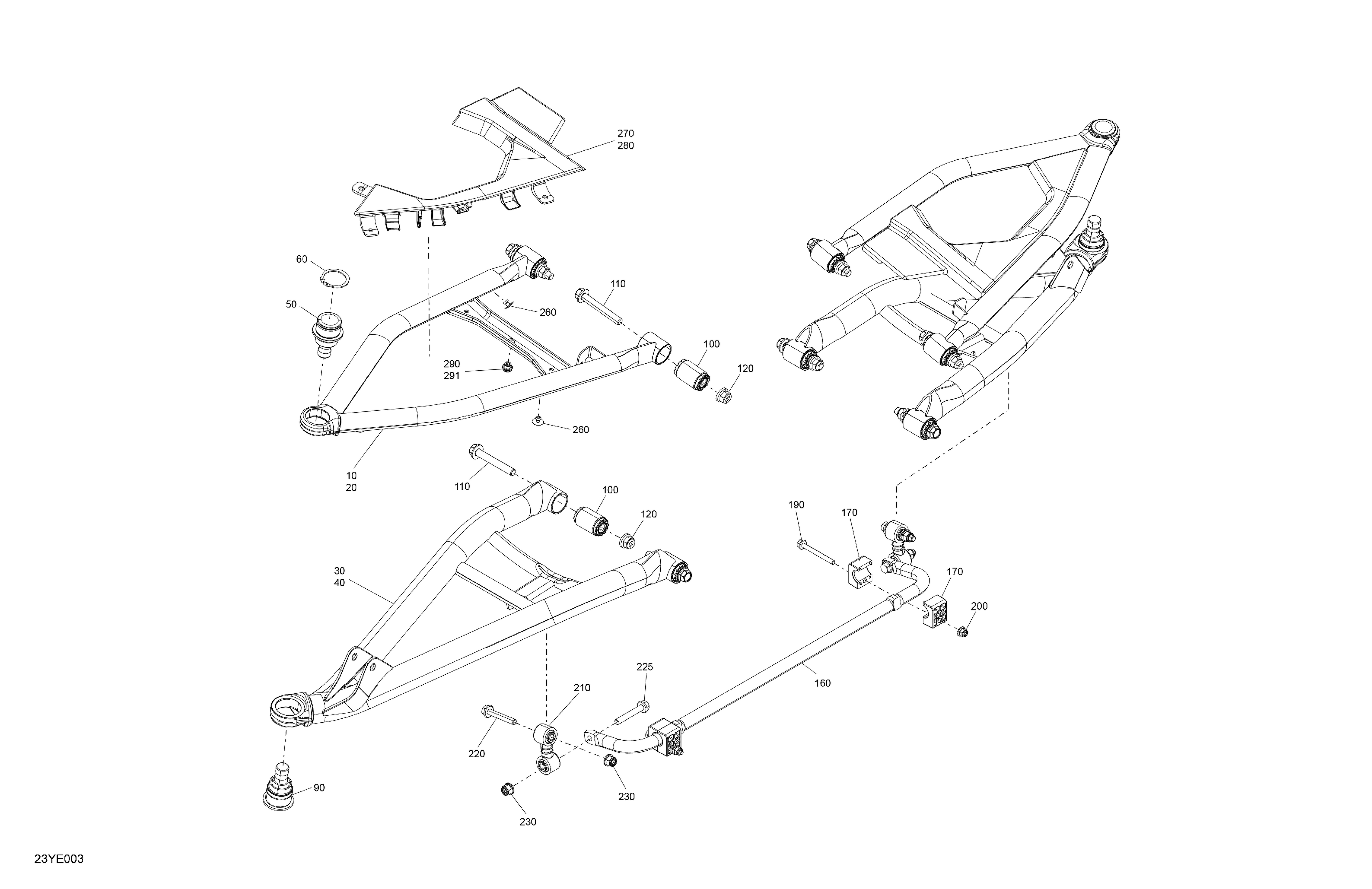 05  SUSPENSIONS AVANT POUR CANYON SE6 SILVER STERLING METALLIC 2025