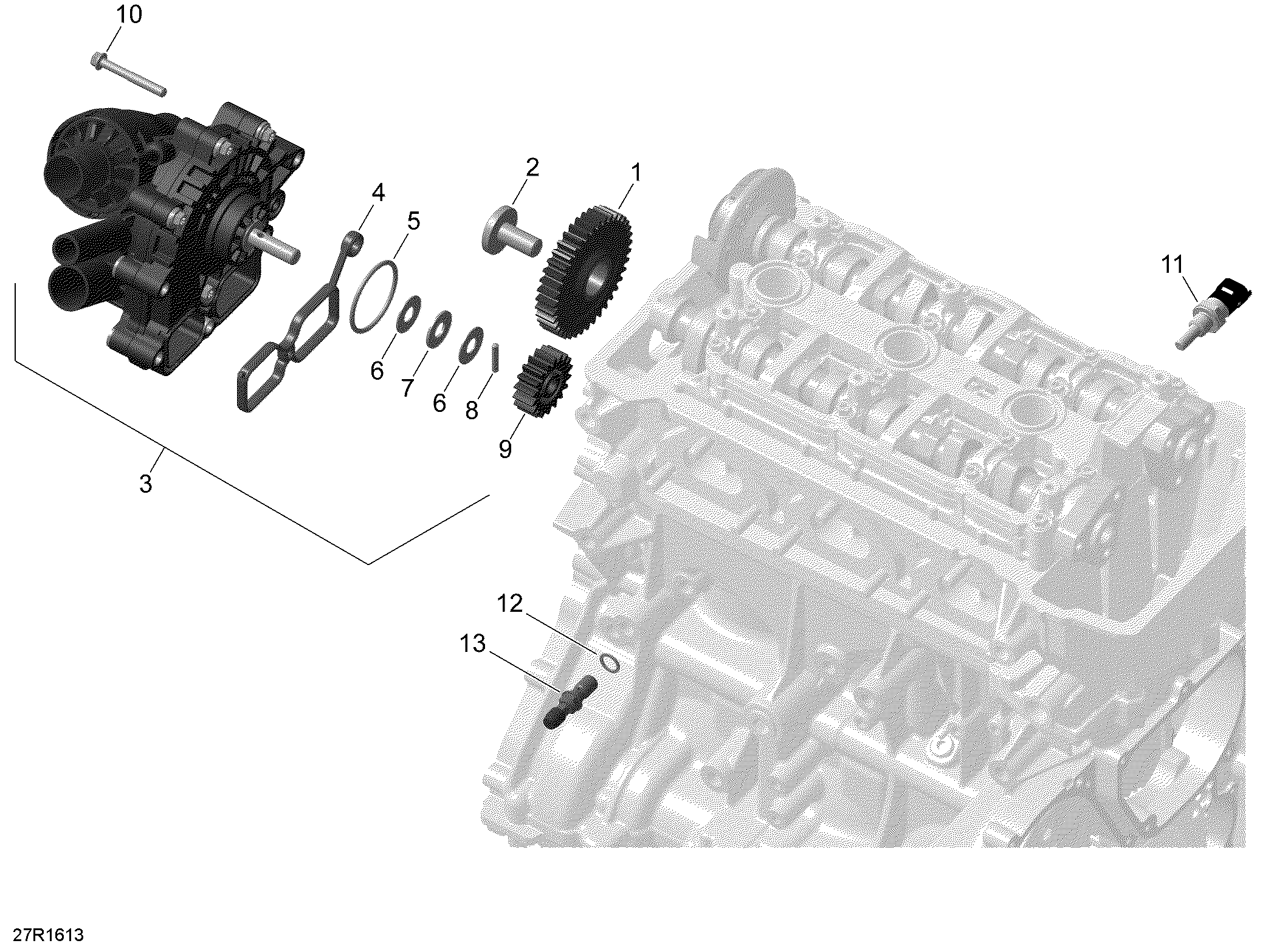 01  REFROIDISSEMENT MOTEUR POUR SPYDER F3 LIMITED SE6 INTENSE RED PEARL 2016