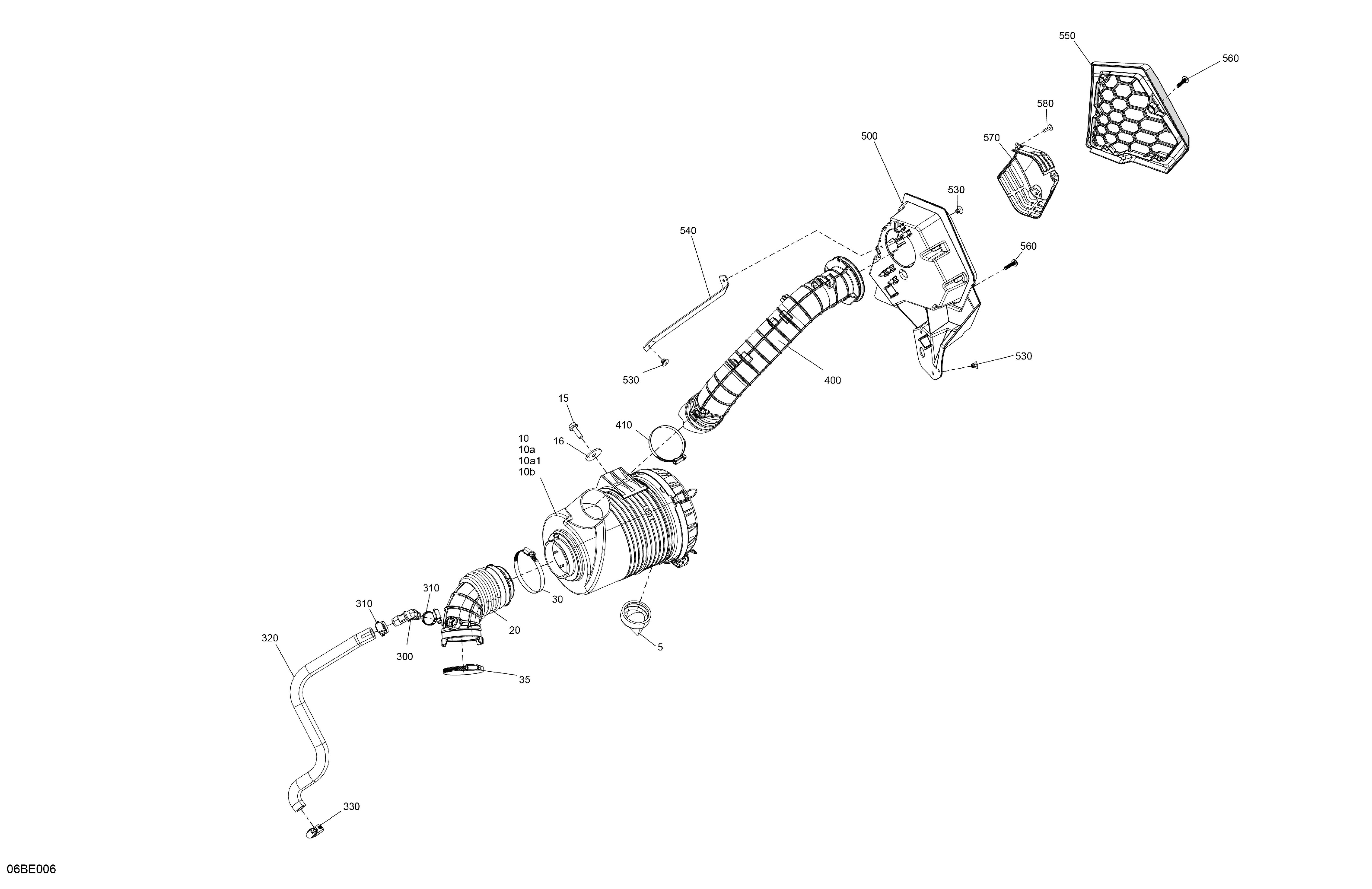 02  MOTEUR ADMISSION DAIR POUR MAVERICK TRAIL 1000 DPS SAS NOIR ETERNEL METALLIQUE 2025