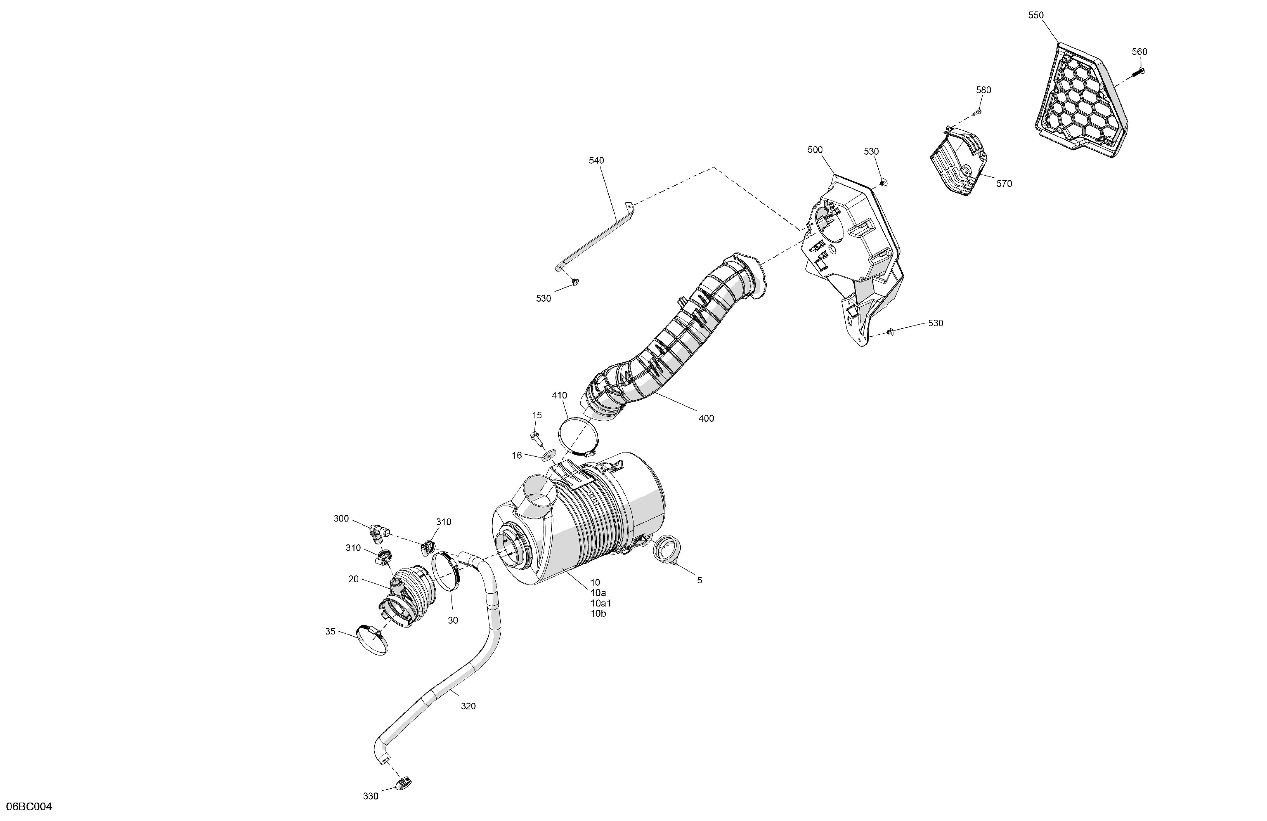 02  MOTEUR ADMISSION DAIR POUR MAVERICK SPORT 1000R DPS NOIR ETERNEL EPANO 2023