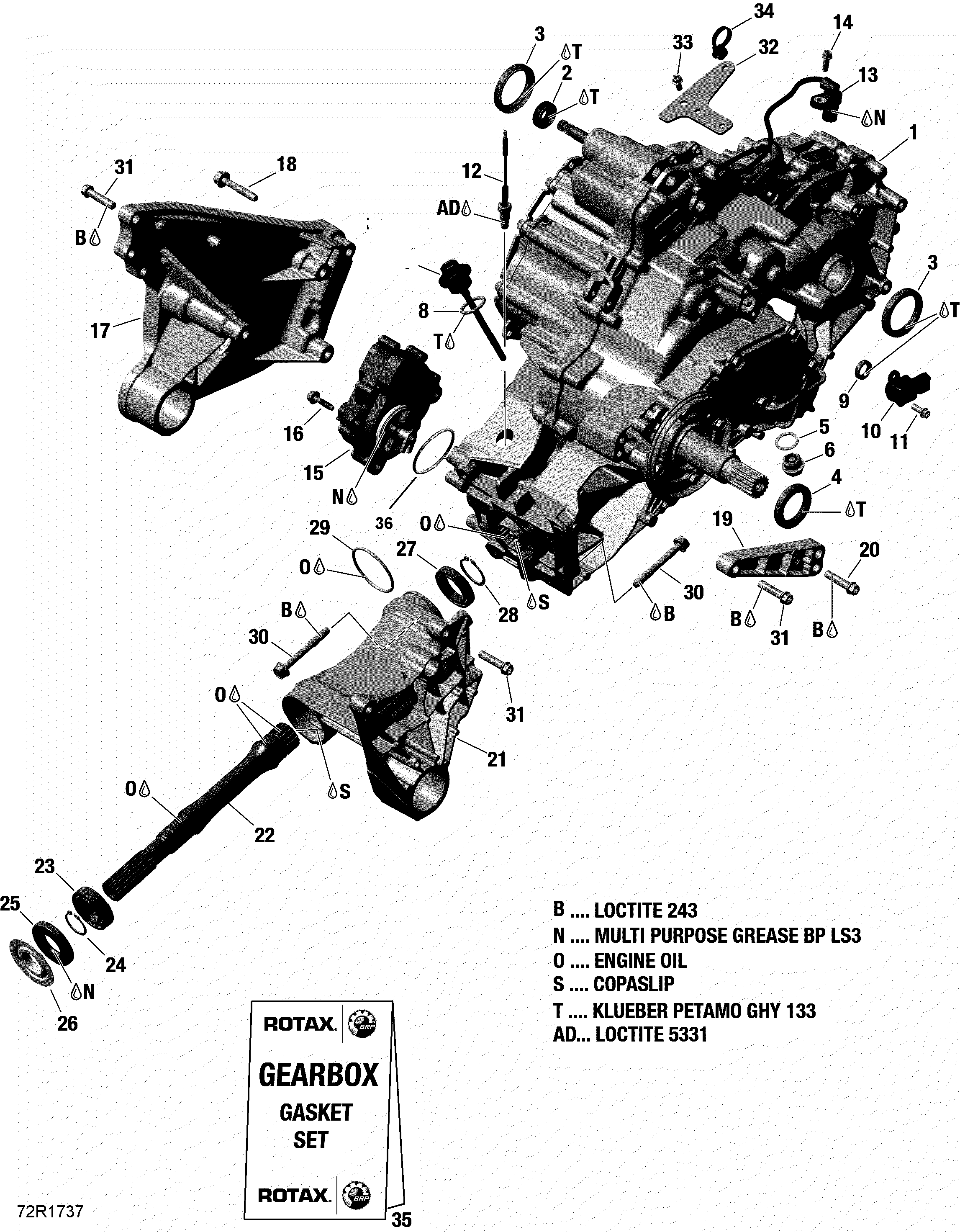 01  BOITE DE VITESSES ET COMPOSANTES DEFENDER XMR POUR DEFENDER HD10 XT HYPER ARGENT 2019