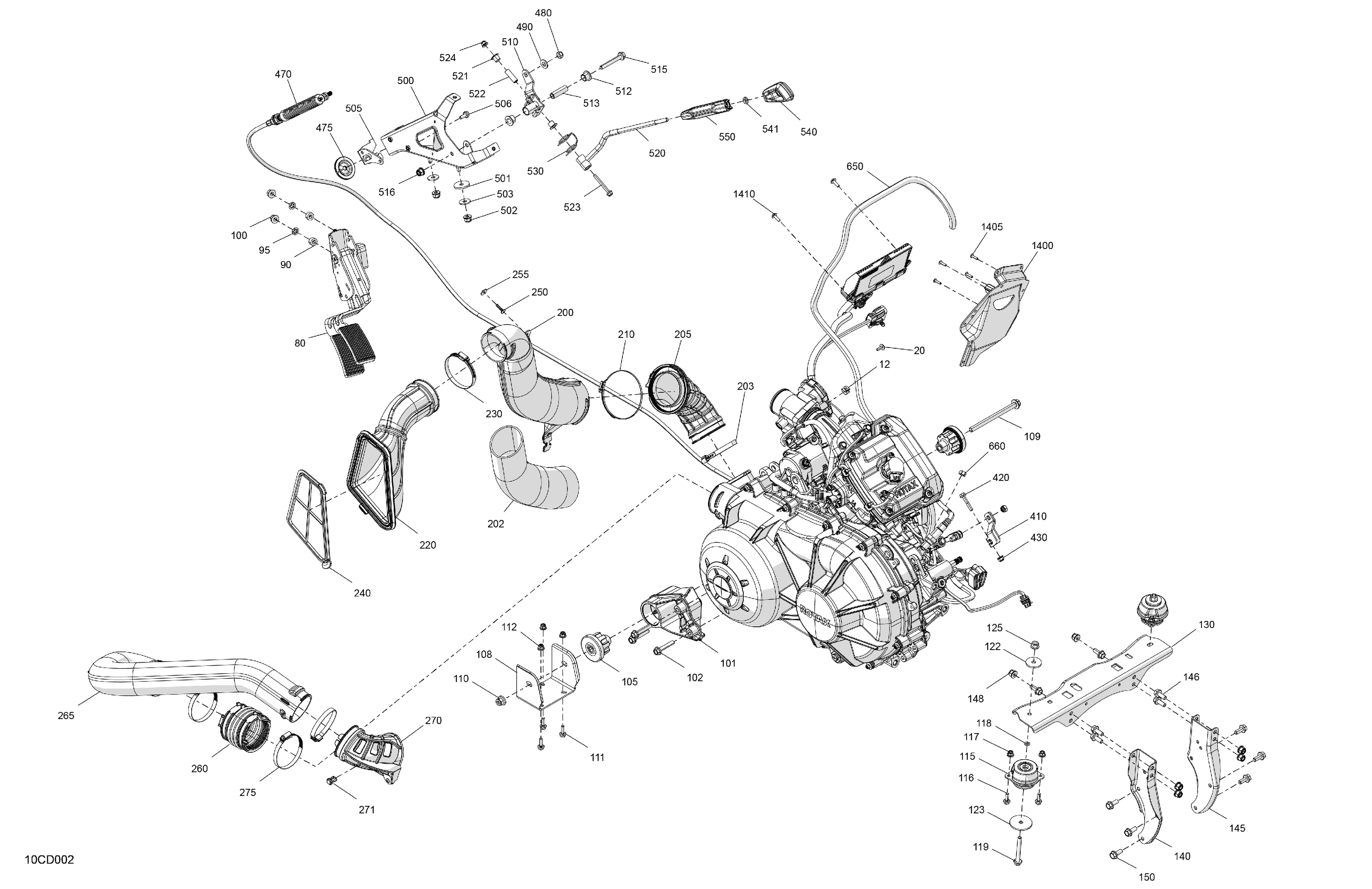 02  MOTEUR SYSTEME POUR TRAXTER HD7 BASE VERT TUNDRA 2024