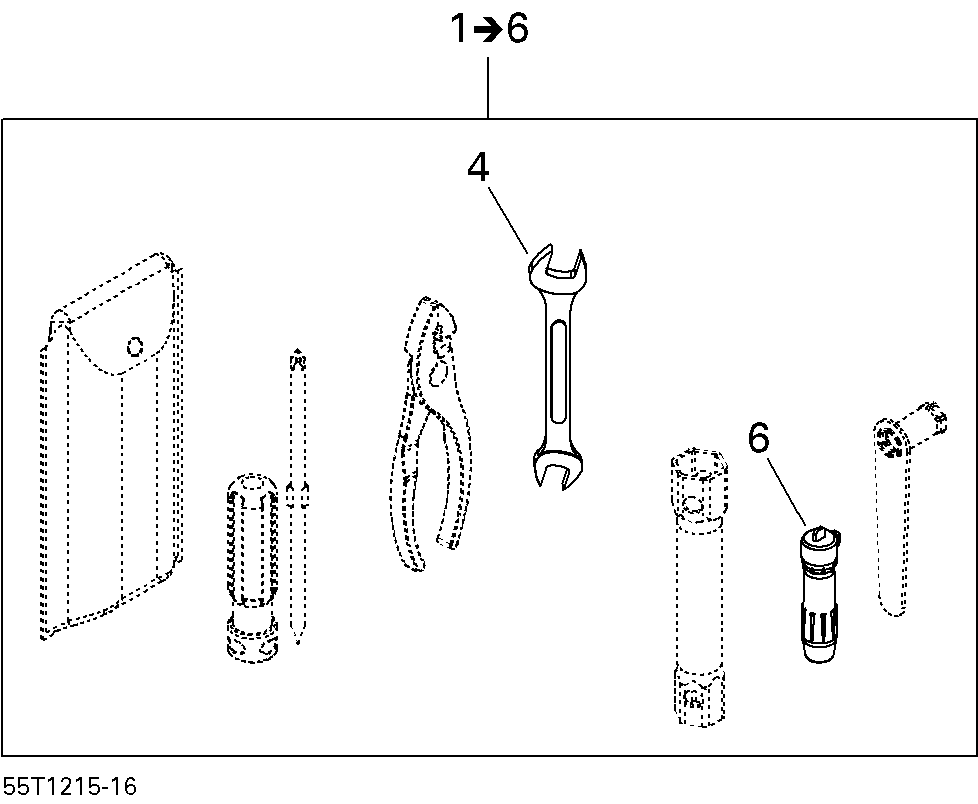 09  OUTILS POUR DS 2X4 XMX NOIRJAUNE 2013