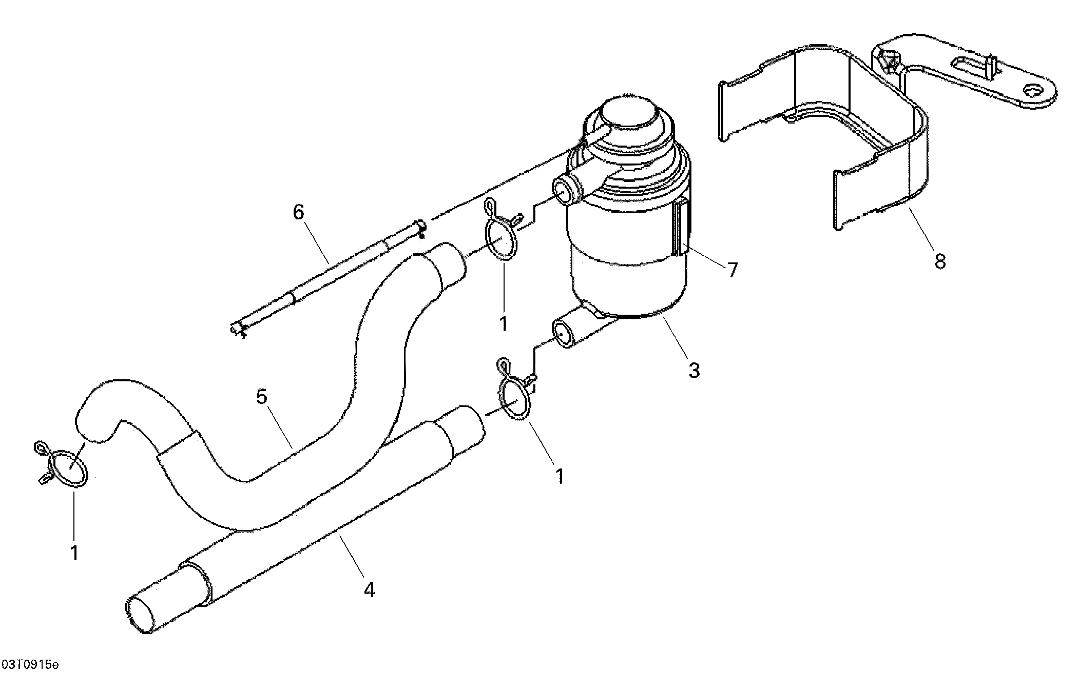 01  SYSTEME INJECTION AIR POUR DS 250 2X4 JAUNE 2011