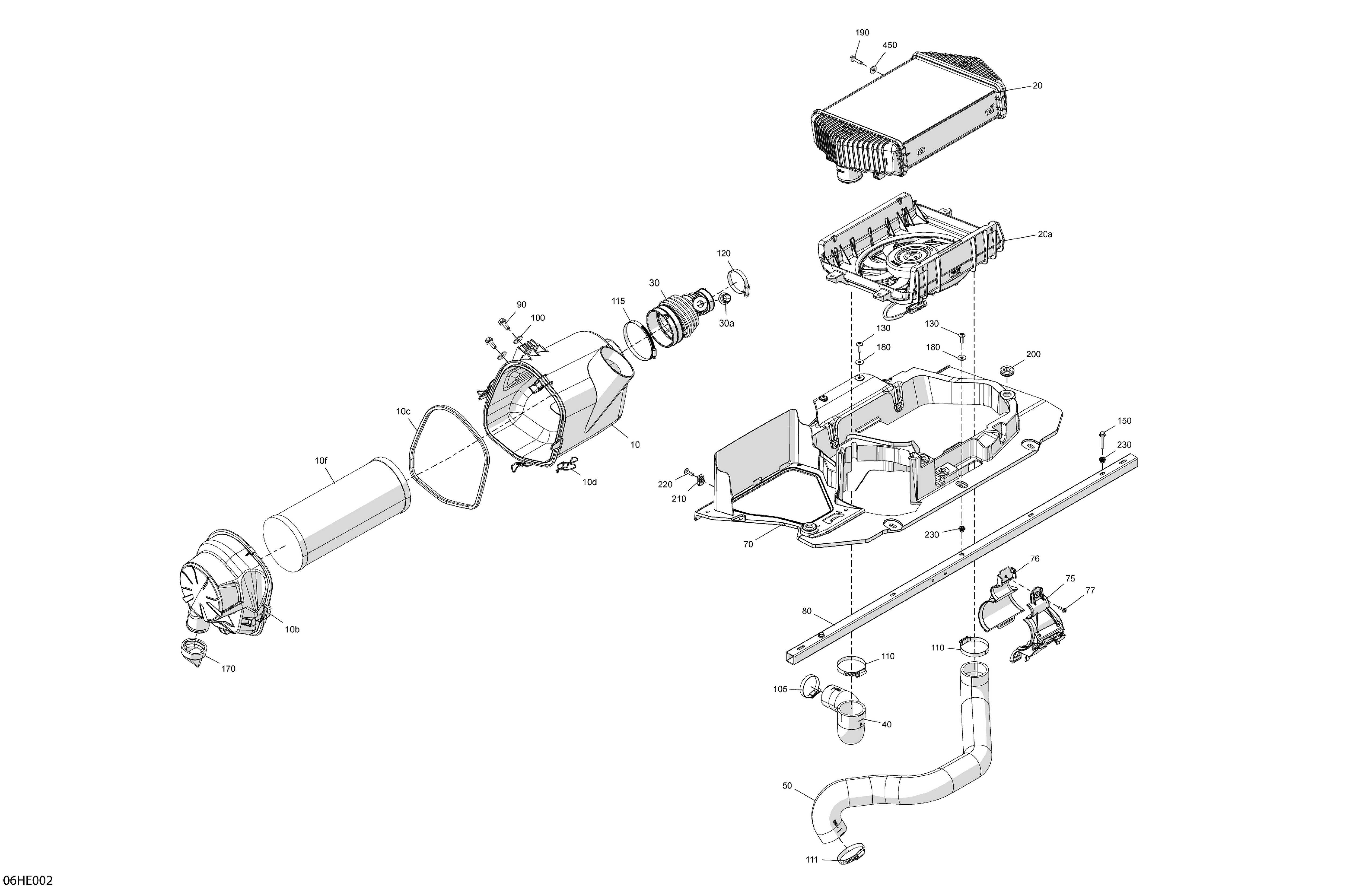 02  MOTEUR ADMISSION DAIR POUR MAVERICK MAX TURBO RR XRS SAS ROUGE INTENSE 2025