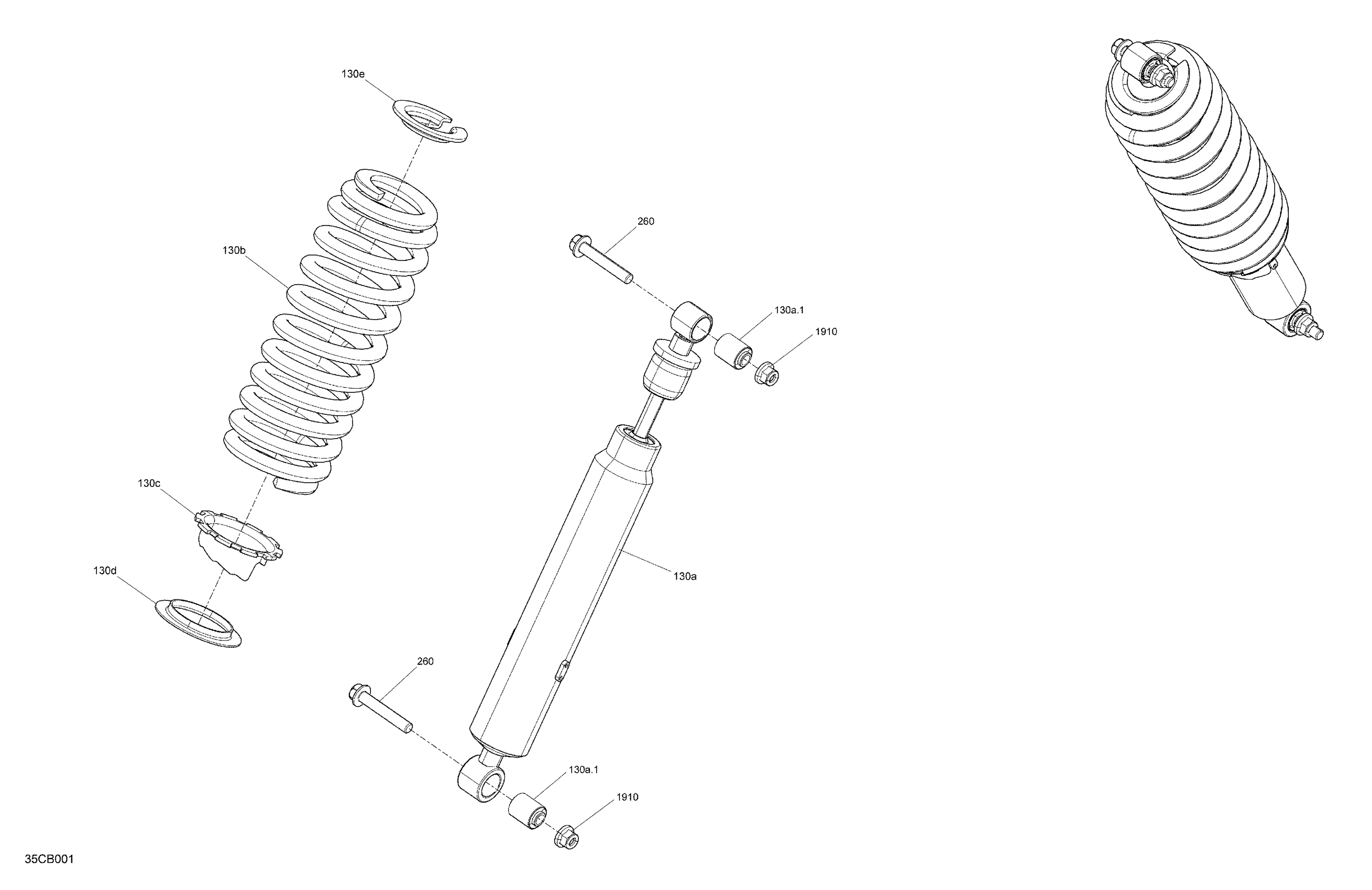 05  SUSPENSION AMORTISSEURS AVANT POUR TRAXTER 6X6 HD10 6X6 DPS BREAK UP COUNTRY 2022