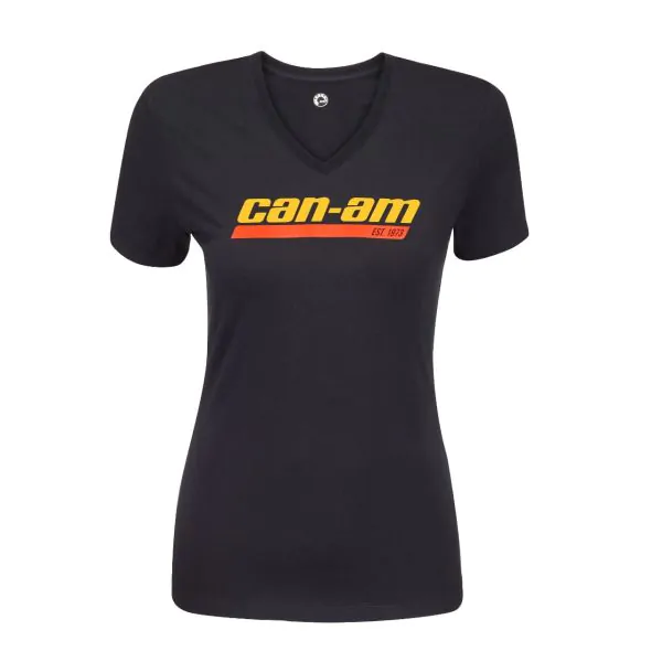 T SHIRT FEMME CAN AM REDLINE NOIR Esprit CANAM la reference CANAM